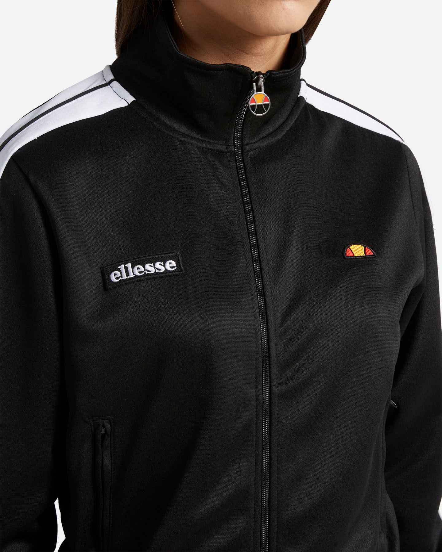 Felpa ELLESSE CLASSIC PATCH W - Nero - 4 | Cisalfa Sport
