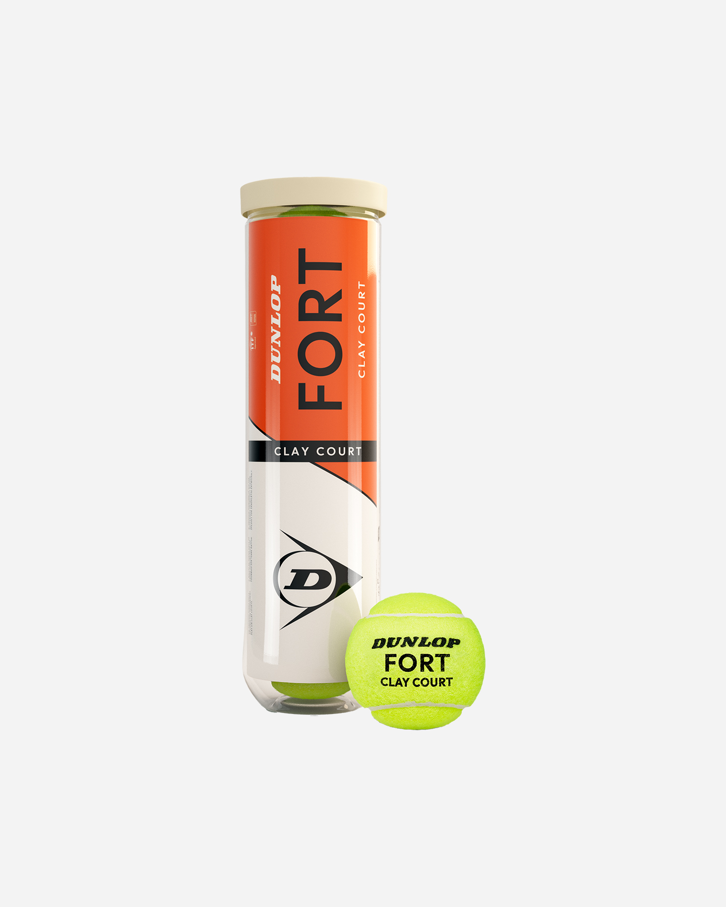 Palle tennis DUNLOP CLAY COURT - Giallo - 0 | Cisalfa Sport