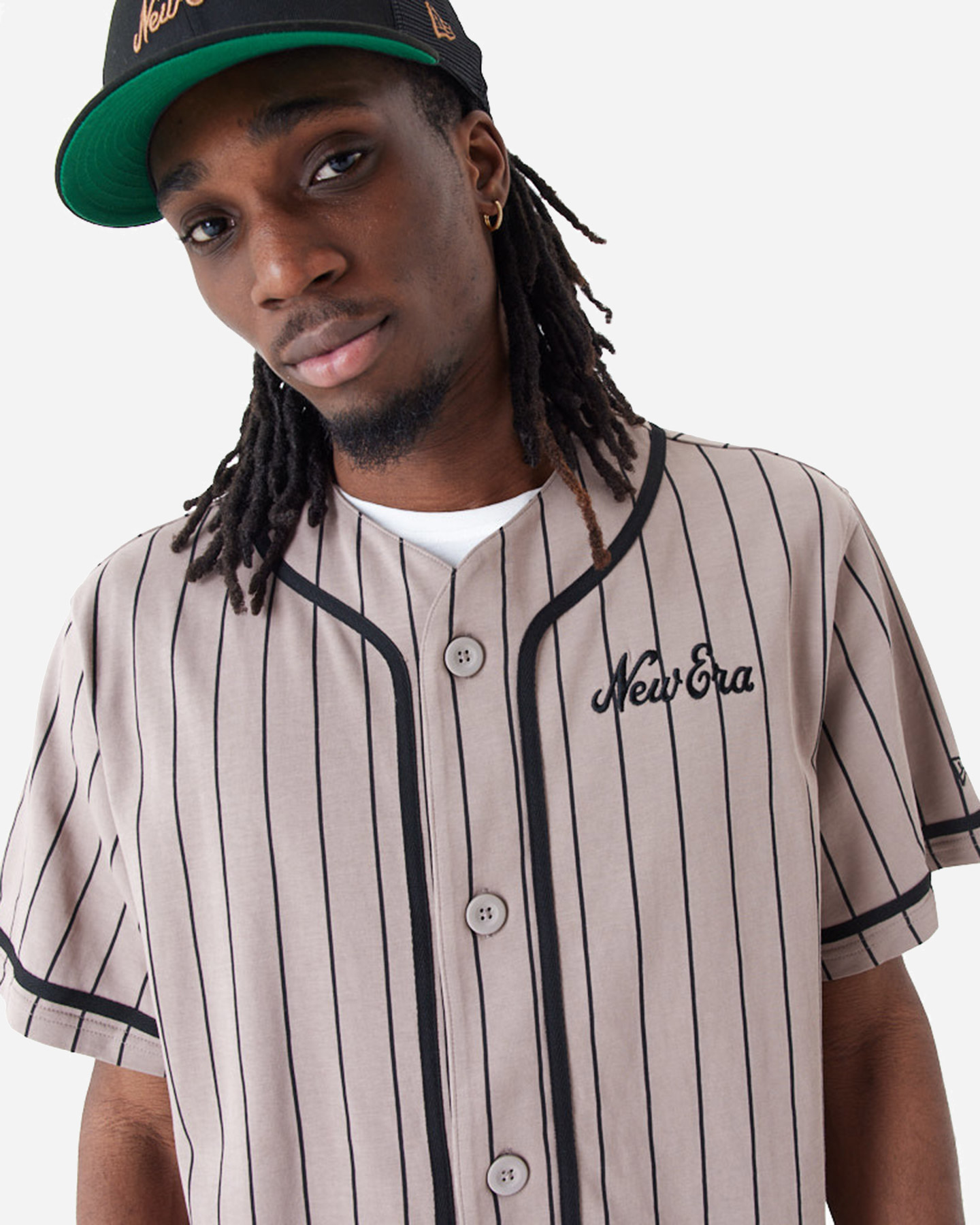 T-shirt NEW ERA BRAND PINSTRIPE M - Beige - 3 | Cisalfa Sport