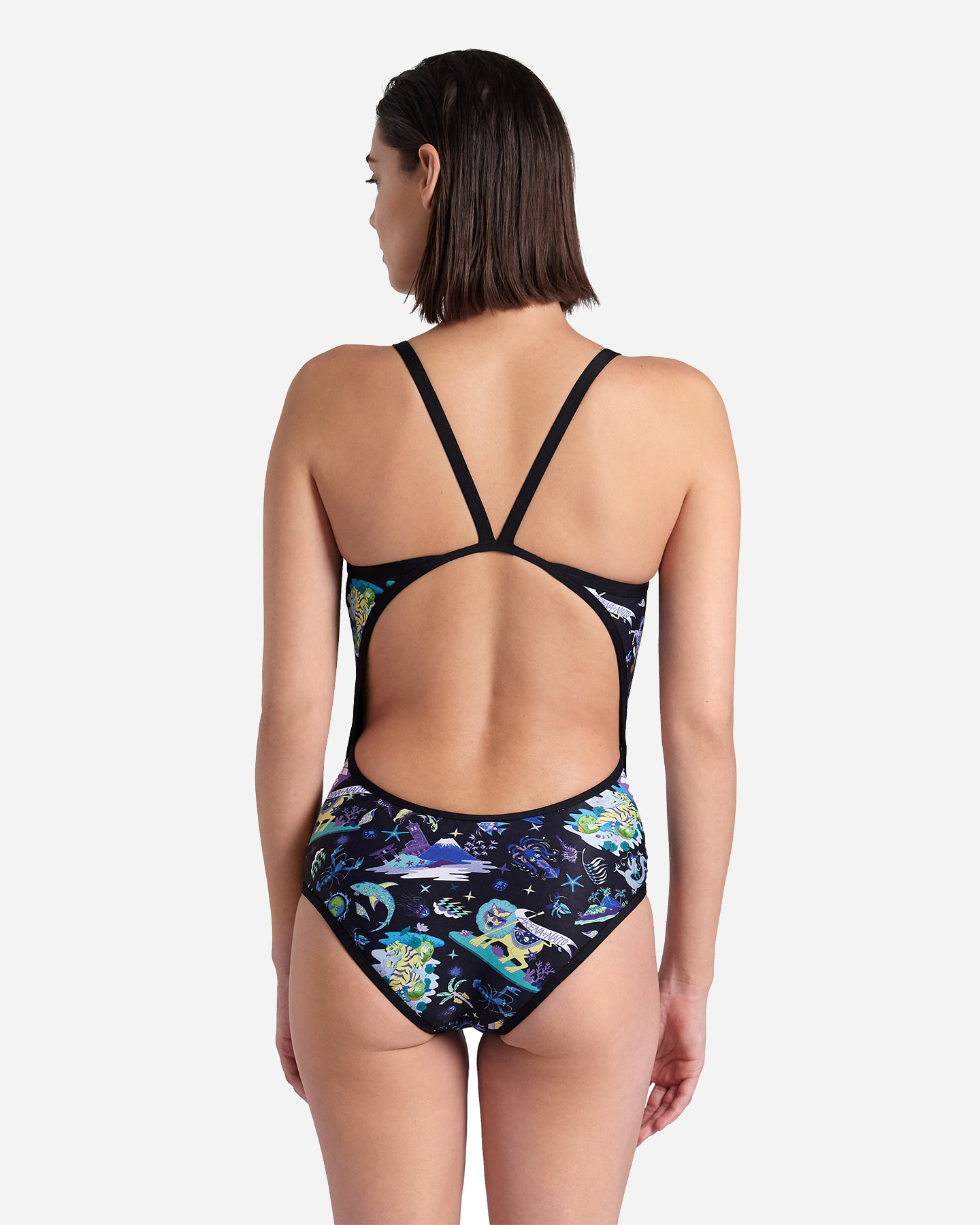 Costume piscina ARENA FUN PLANET NAITO W - Nero - 1 | Cisalfa Sport