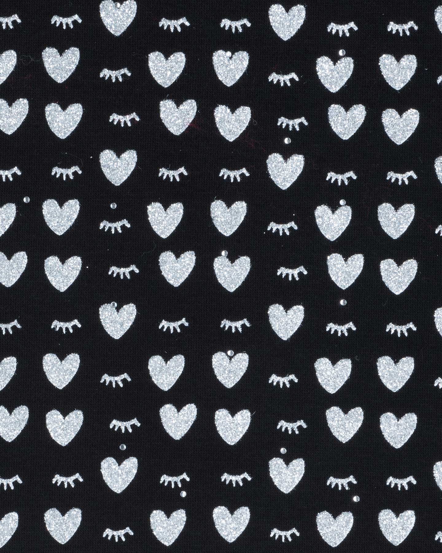 Sciarpa HAKY PAKY EYES HEARTS GLITTER JR - Nero - 2 | Cisalfa Sport