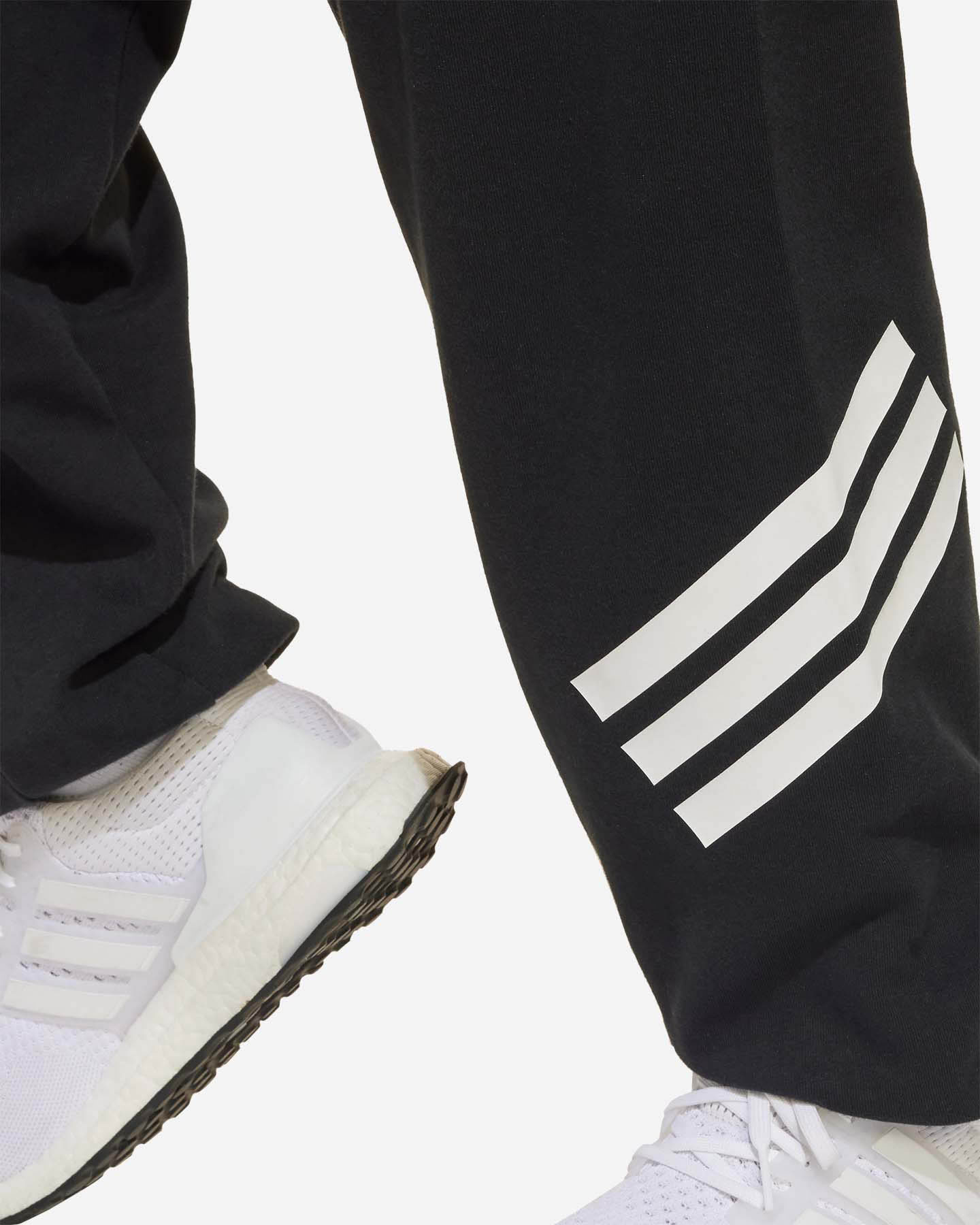 Pantalone ADIDAS WIDE 3STRIPES JR - Nero - 4 | Cisalfa Sport