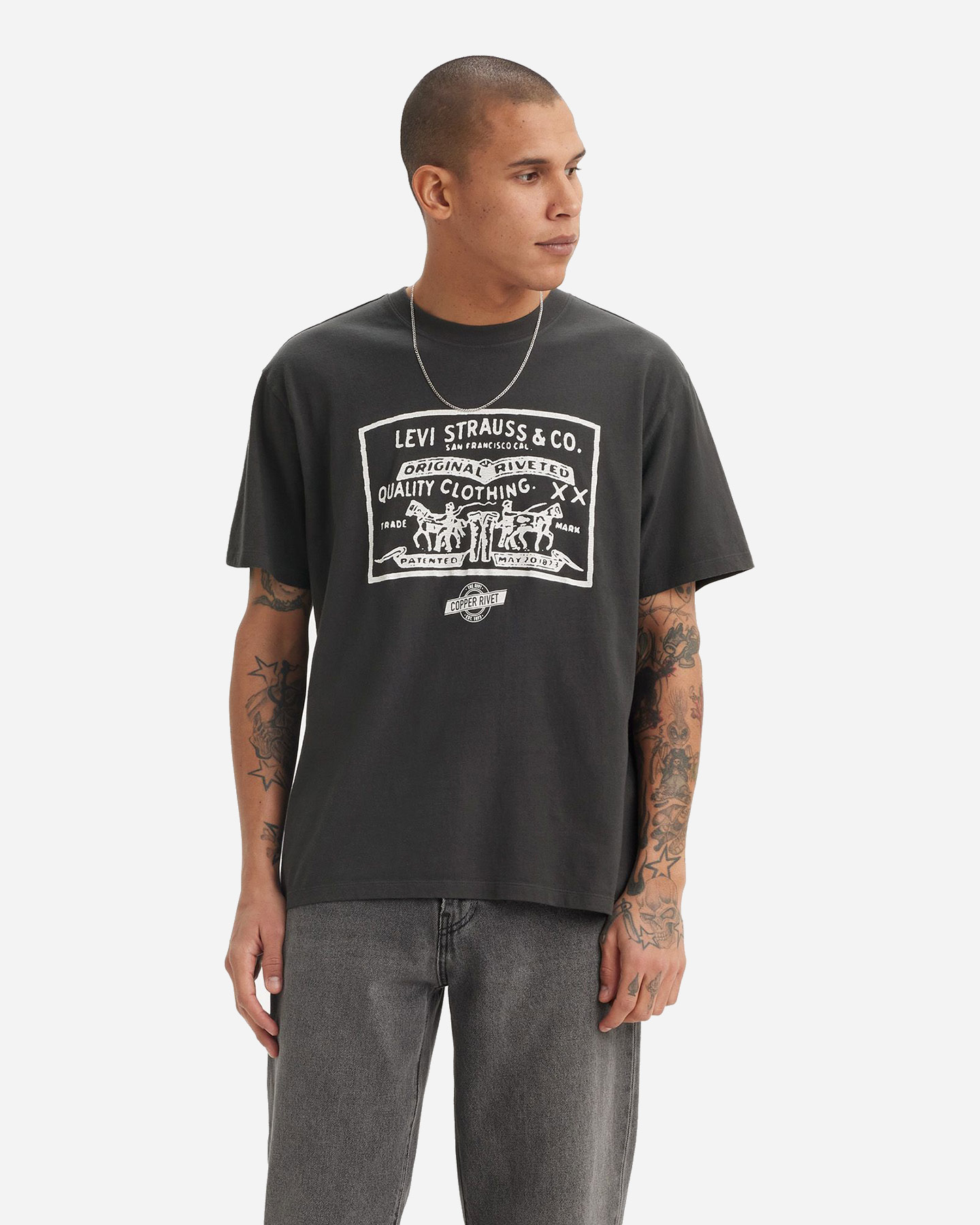 T-shirt LEVI'S TWO HORSES M - Nero - 1 | Cisalfa Sport