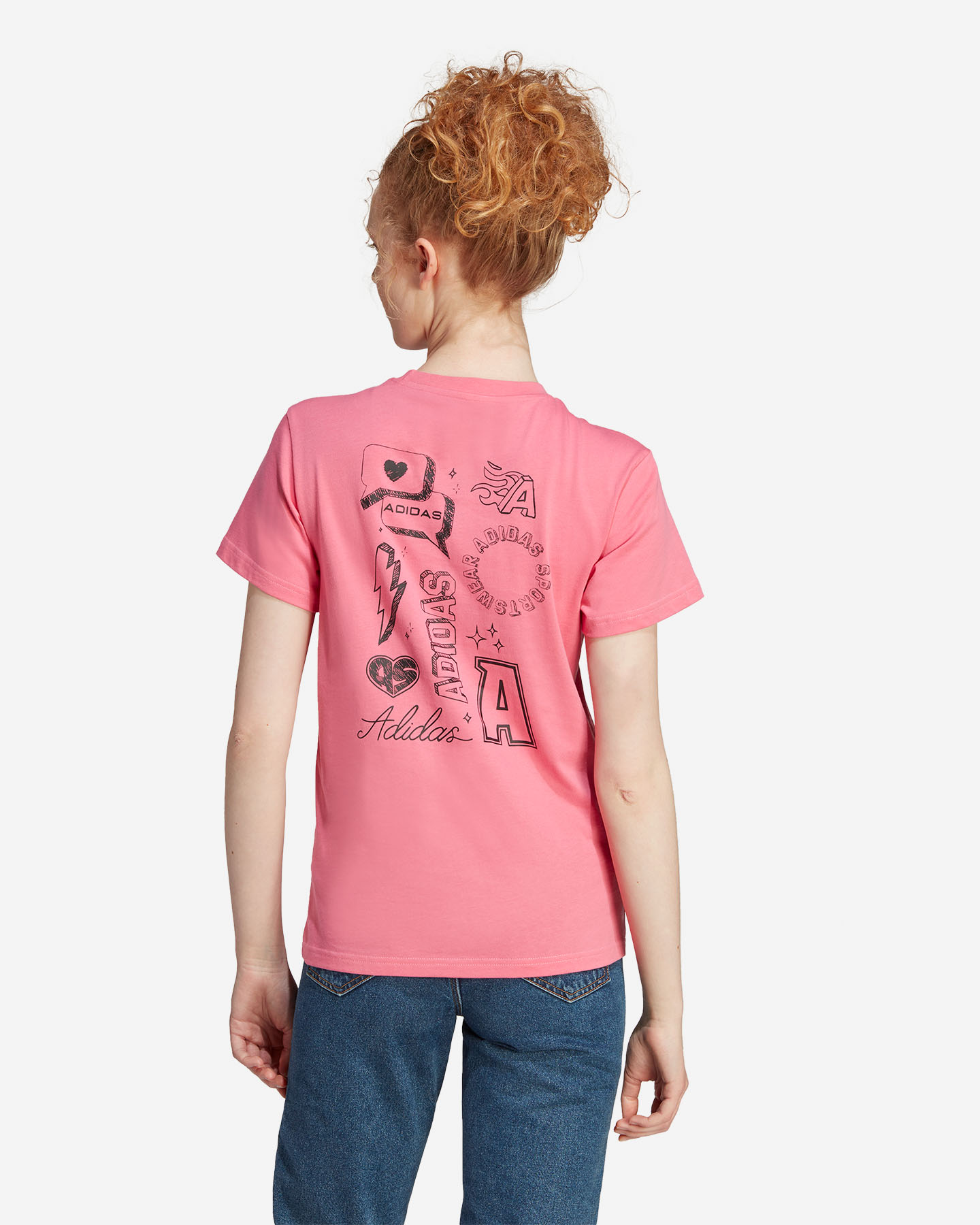 T-shirt ADIDAS BRAND LOVE W - Rosa - 2 | Cisalfa Sport