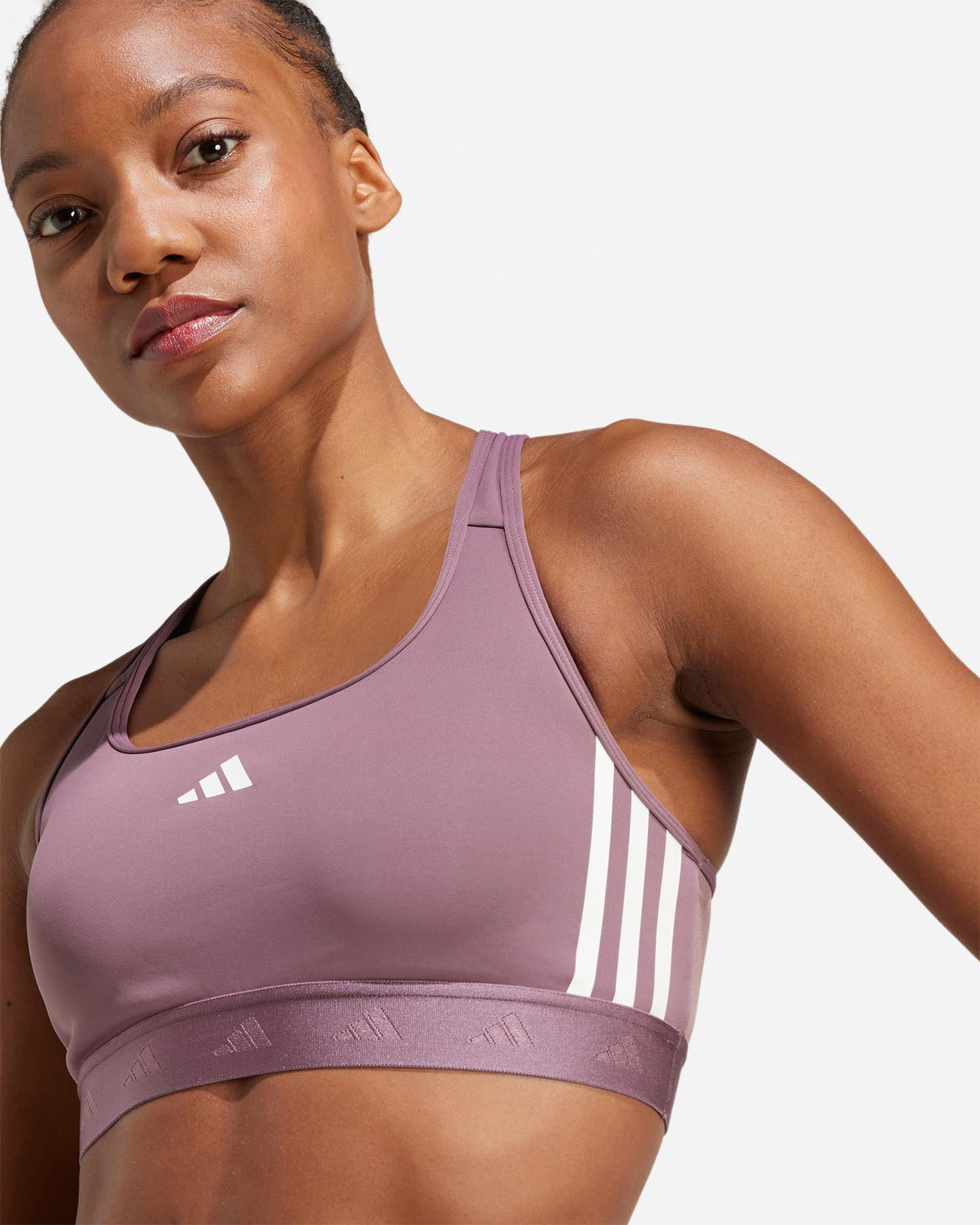 Bra training ADIDAS PWR W - Viola - 4 | Cisalfa Sport
