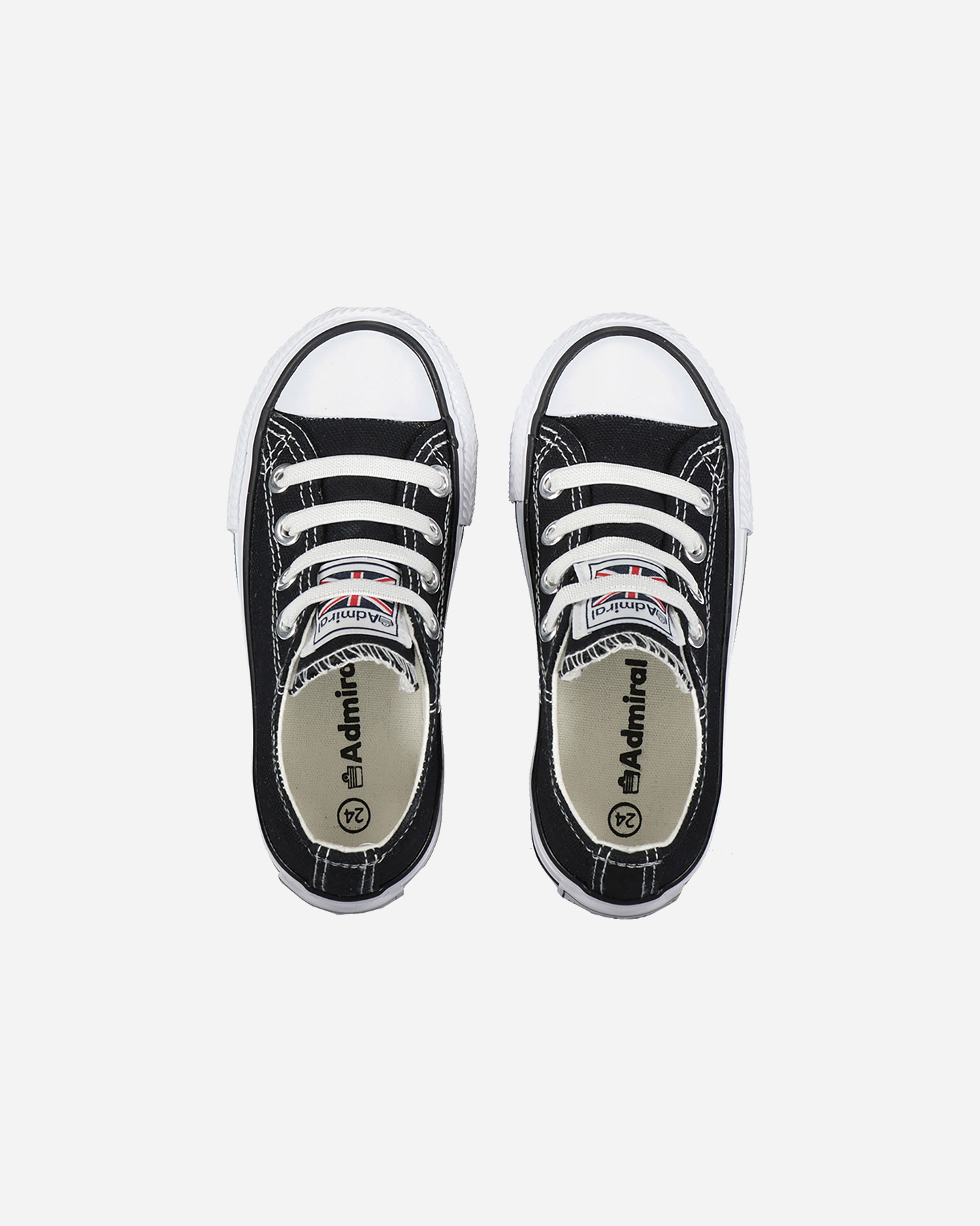 Scarpe sneakers ADMIRAL CANVAS JR - Nero - 3 | Cisalfa Sport
