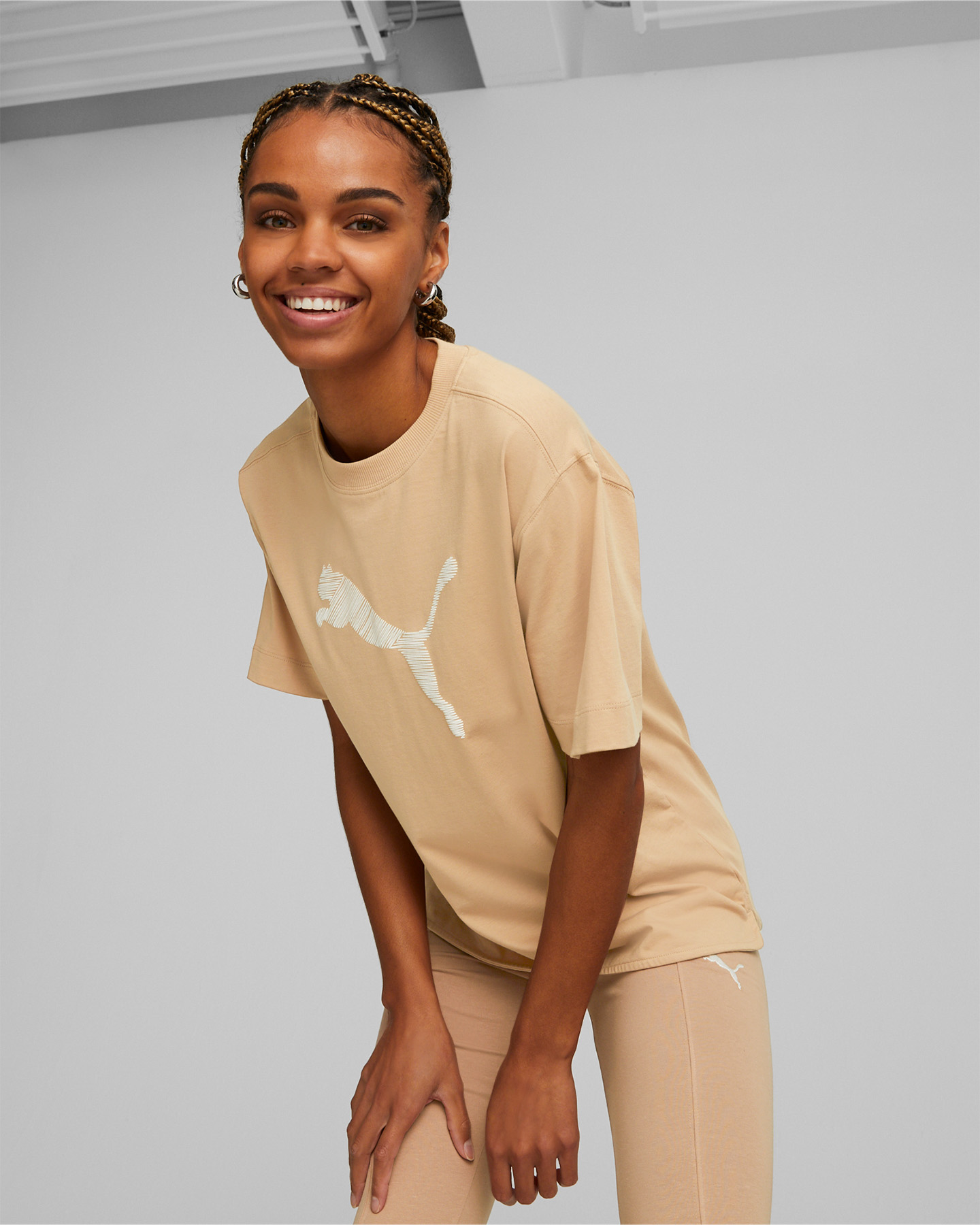 T-shirt PUMA HER W - Beige - 2 | Cisalfa Sport