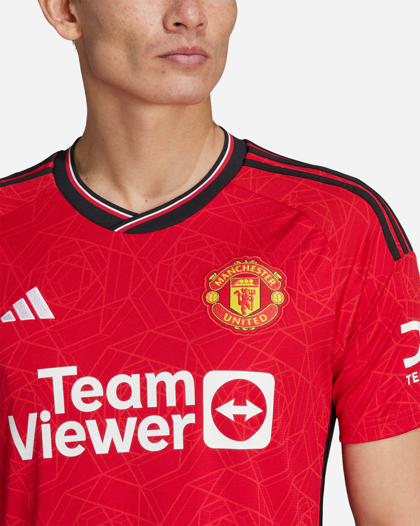 Maglia calcio ufficiale ADIDAS MANCHESTER UNITED HOME 23-24 M - Rosso - 5 | Cisalfa Sport