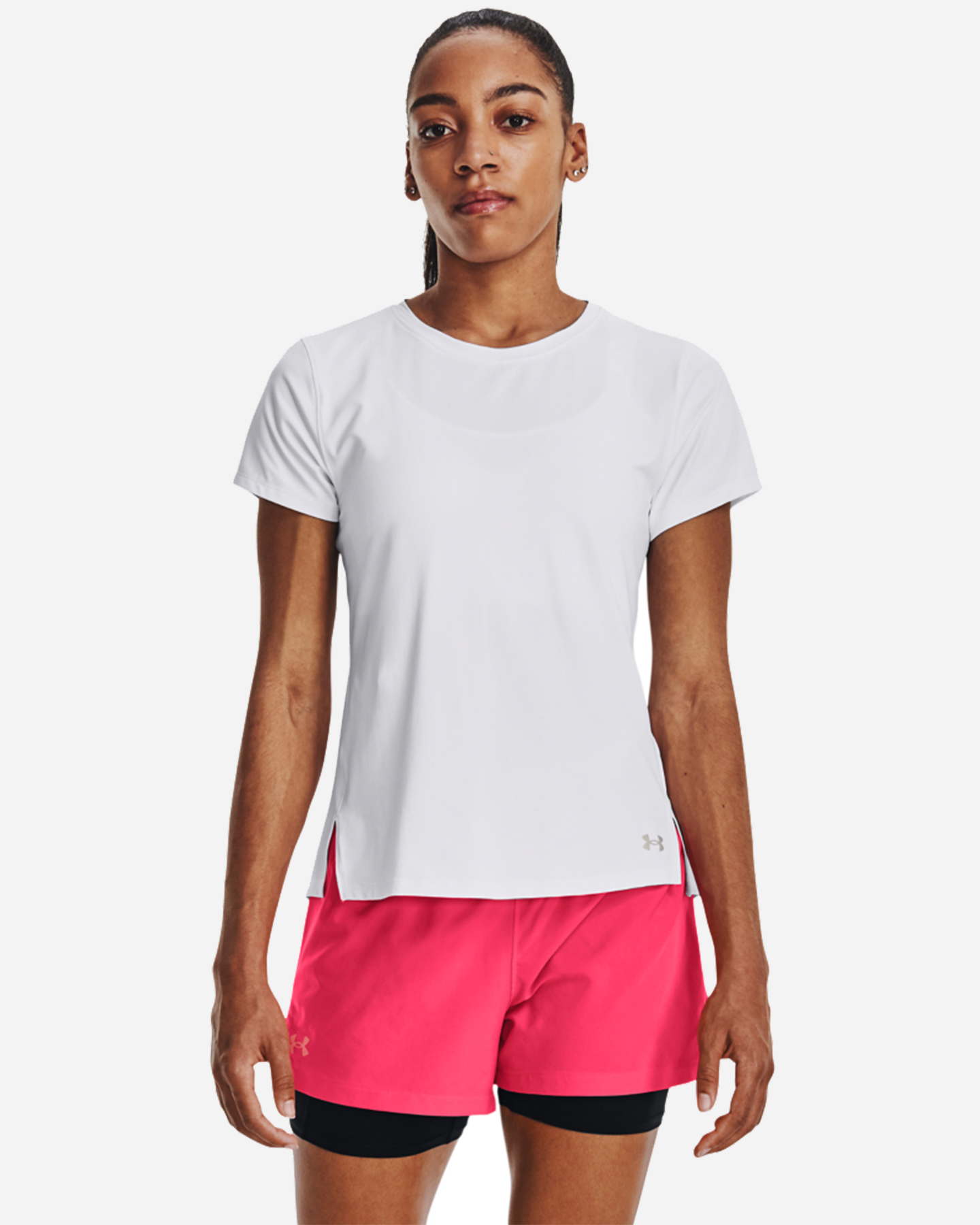 T-shirt running UNDER ARMOUR ISO-CHILL LASER W - Bianco - 0 | Cisalfa Sport
