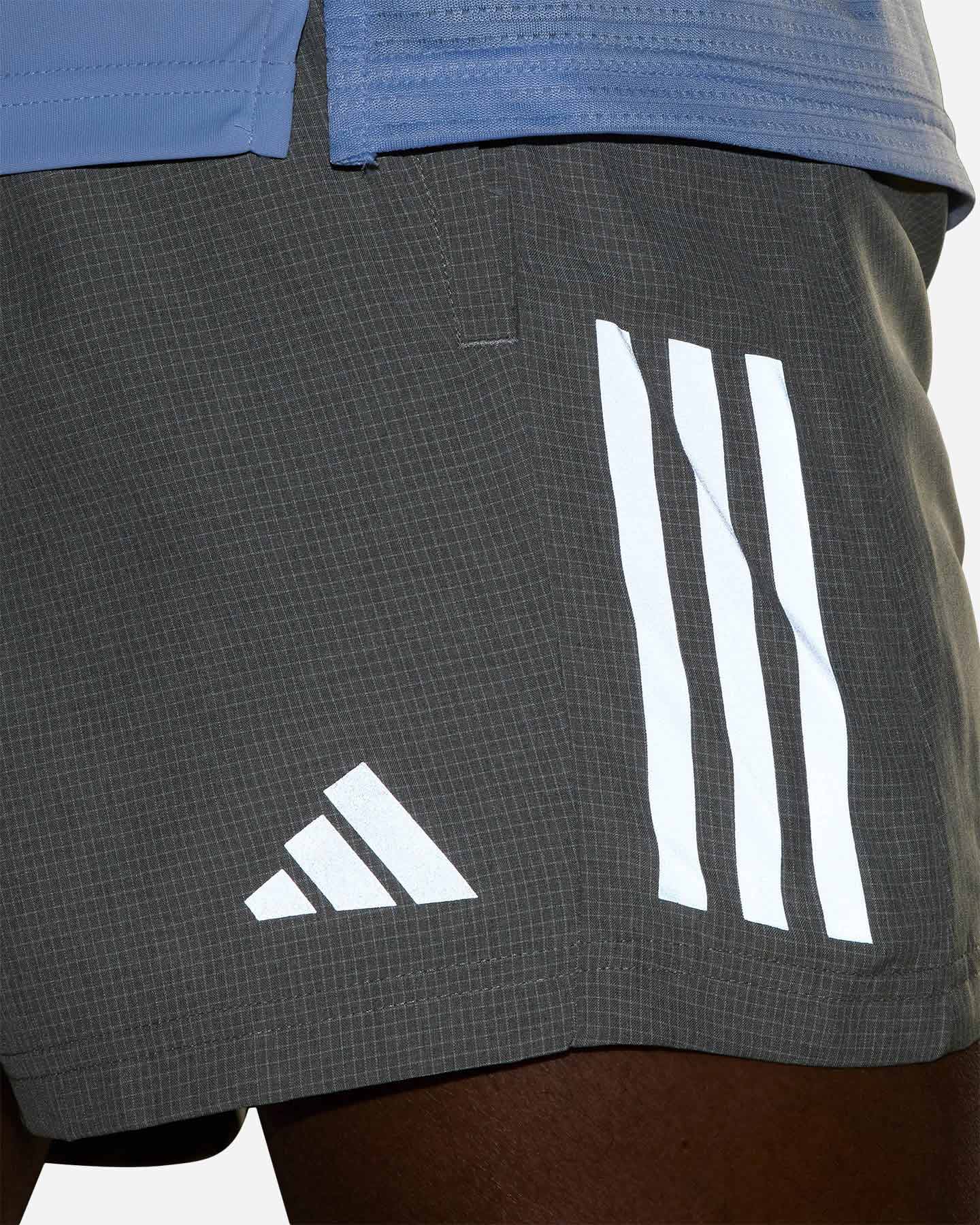 Short running ADIDAS OTR HEATHER M - Grigio - 4 | Cisalfa Sport