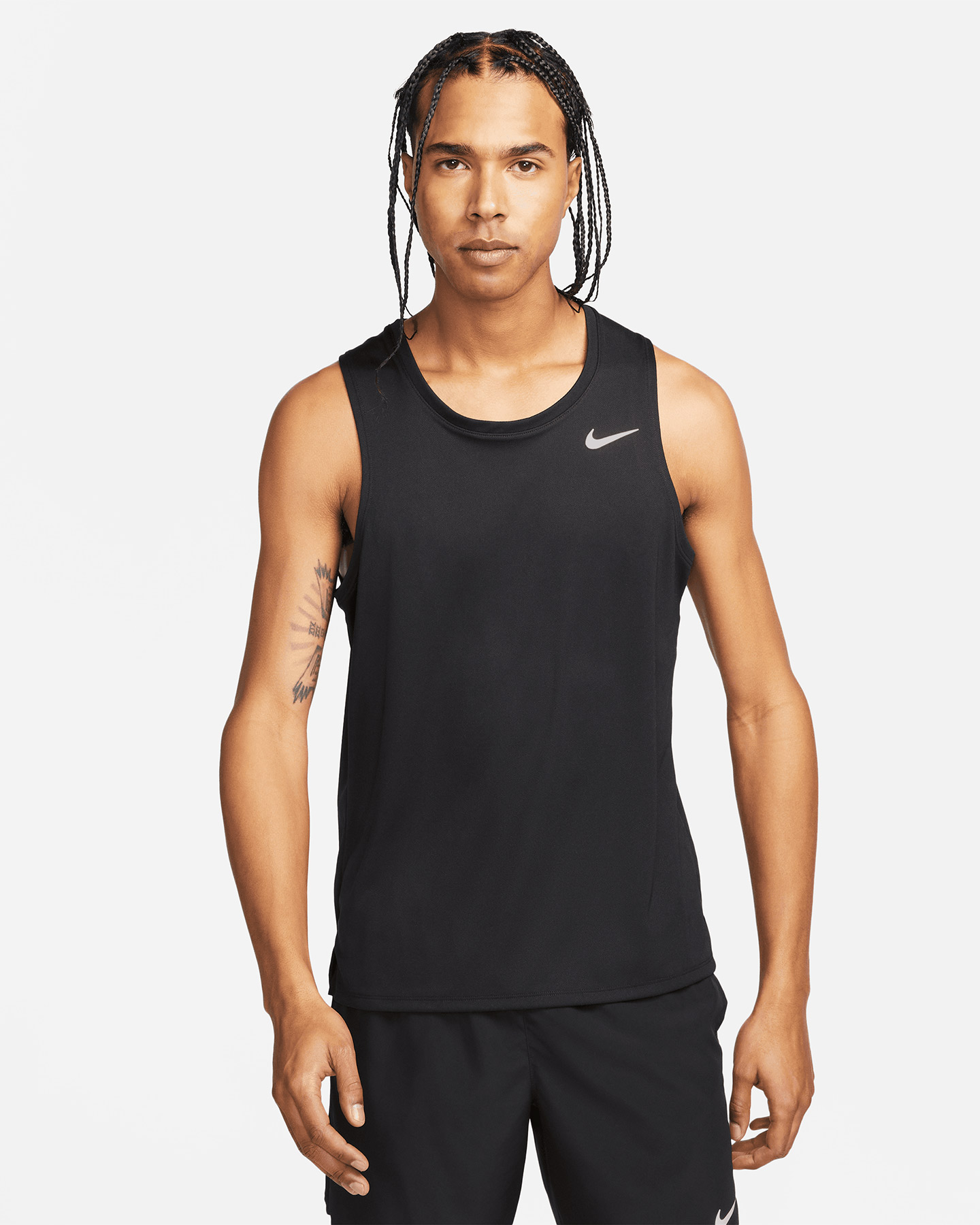 Canotta running NIKE DRI FIT MILER M - 0 | Cisalfa Sport