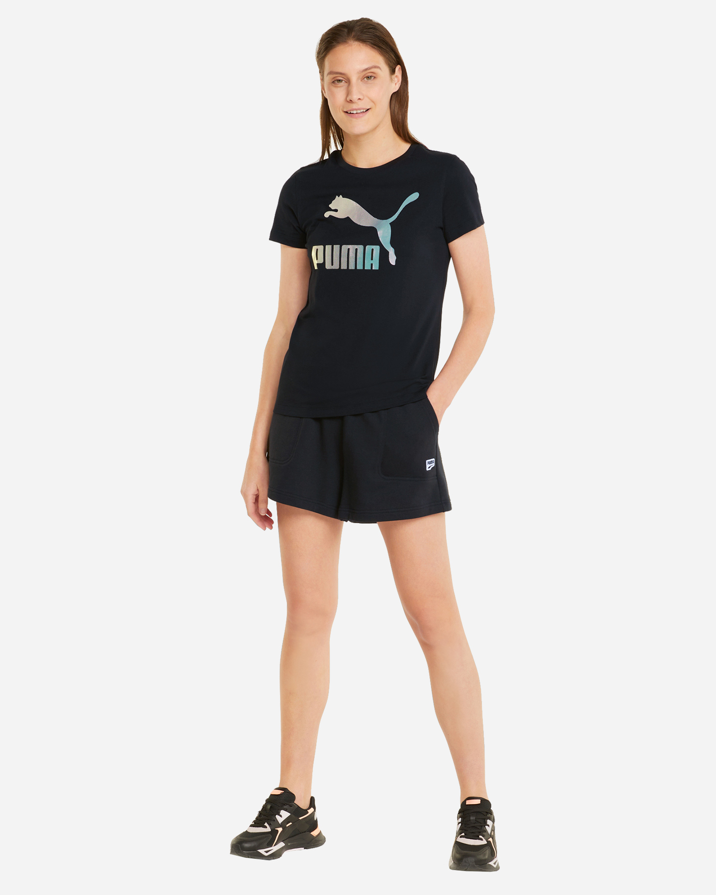 Pantaloncini PUMA DOWNTOWN W - Nero - 4 | Cisalfa Sport