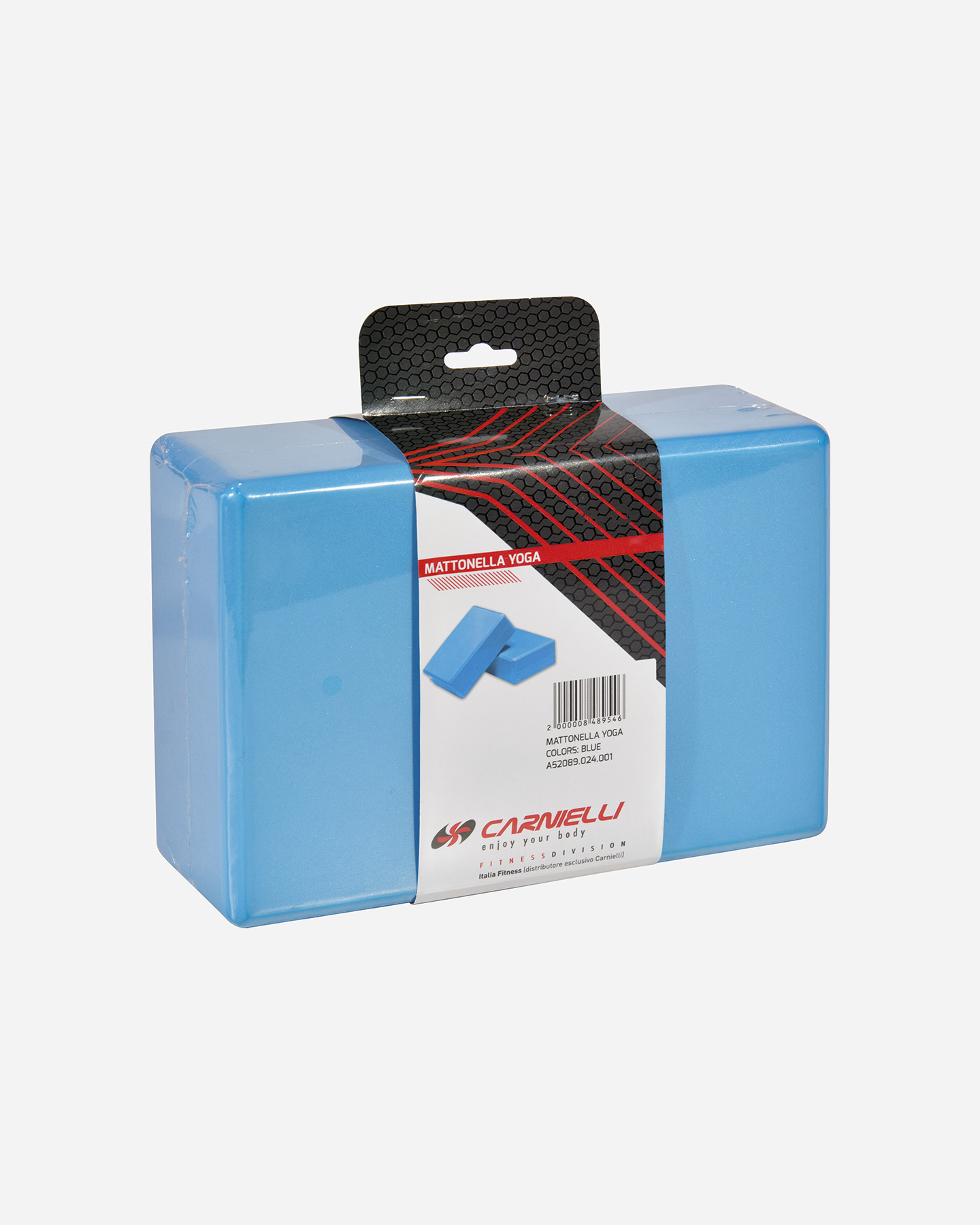 Accessorio palestra CARNIELLI BLOCCO YOGA MATTONELLA - Azzurro - 0 | Cisalfa Sport