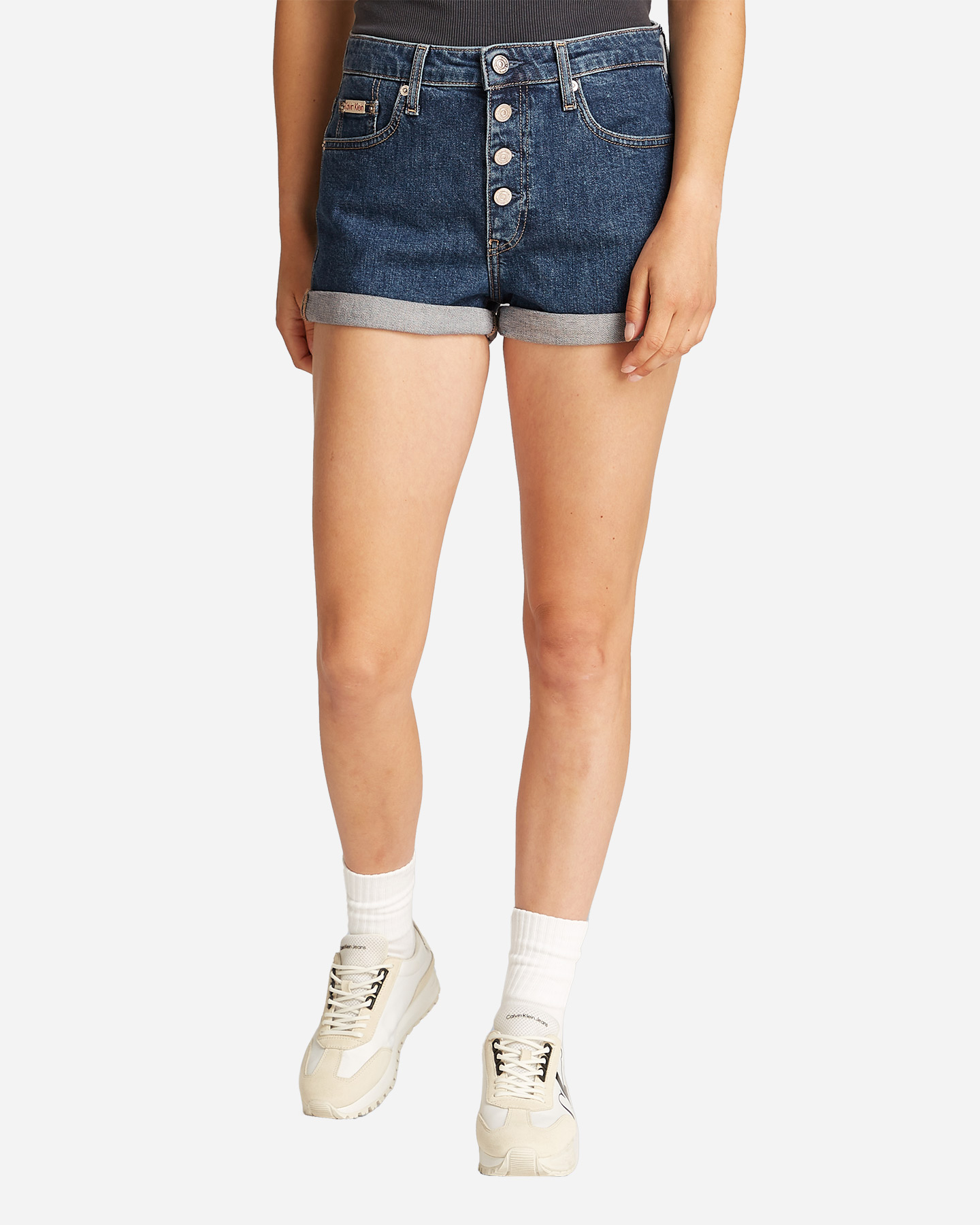 Jeans CALVIN KLEIN JEANS MOM BOTTONI W - Denim - 2 | Cisalfa Sport