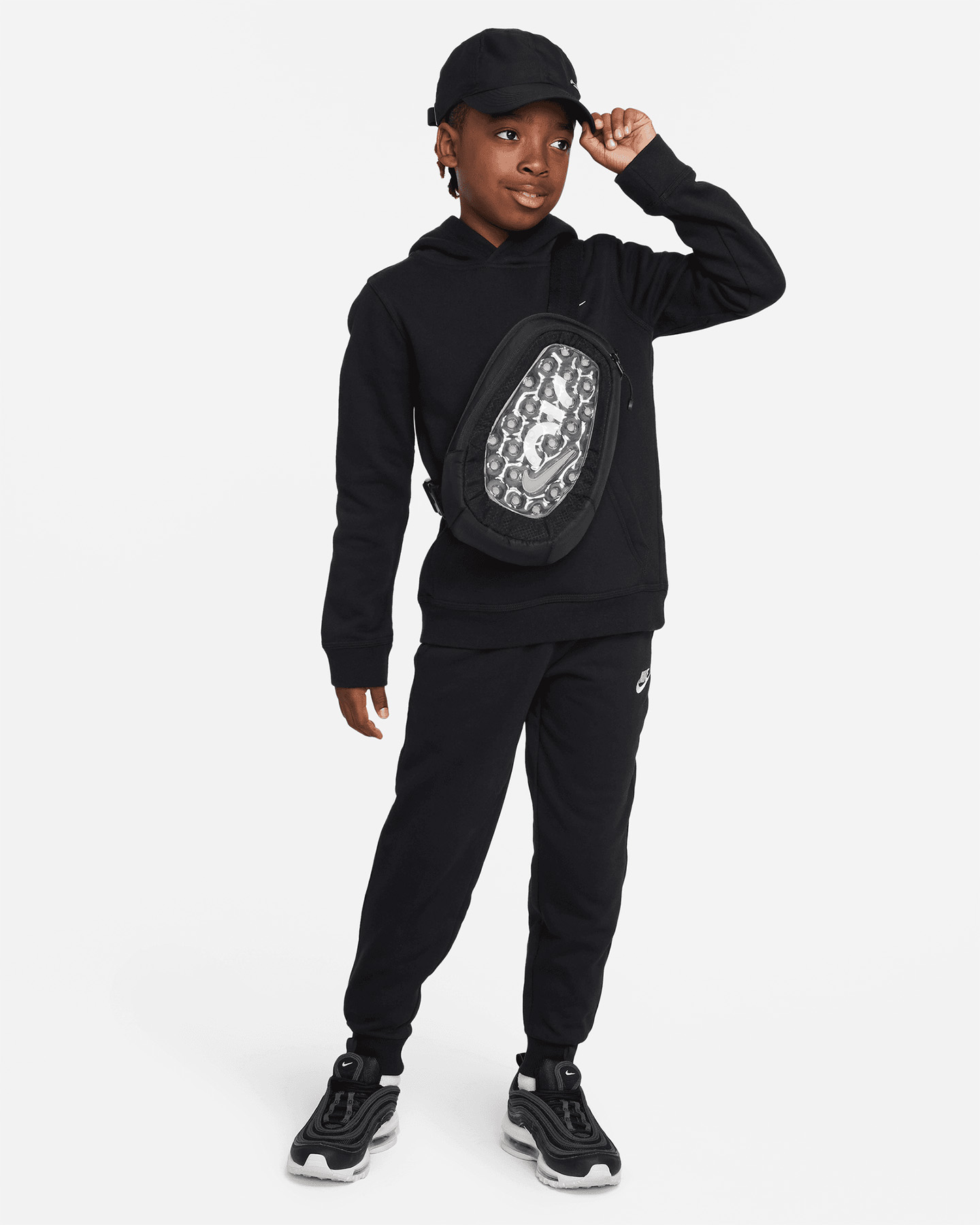 Pantalone NIKE SMALL LOGO JR - Nero - 2 | Cisalfa Sport
