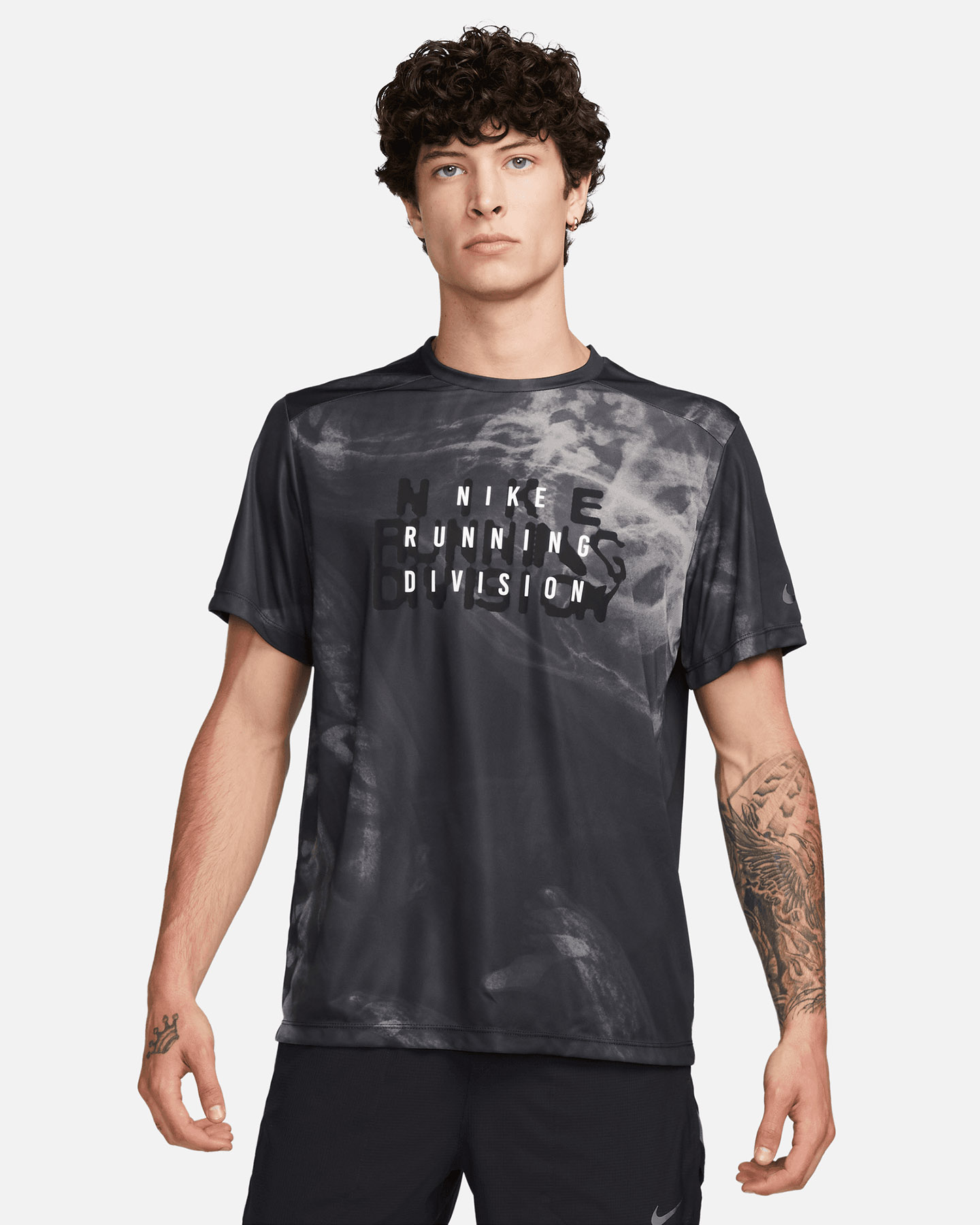 T-shirt running NIKE RISE 365 M - Nero - 0 | Cisalfa Sport