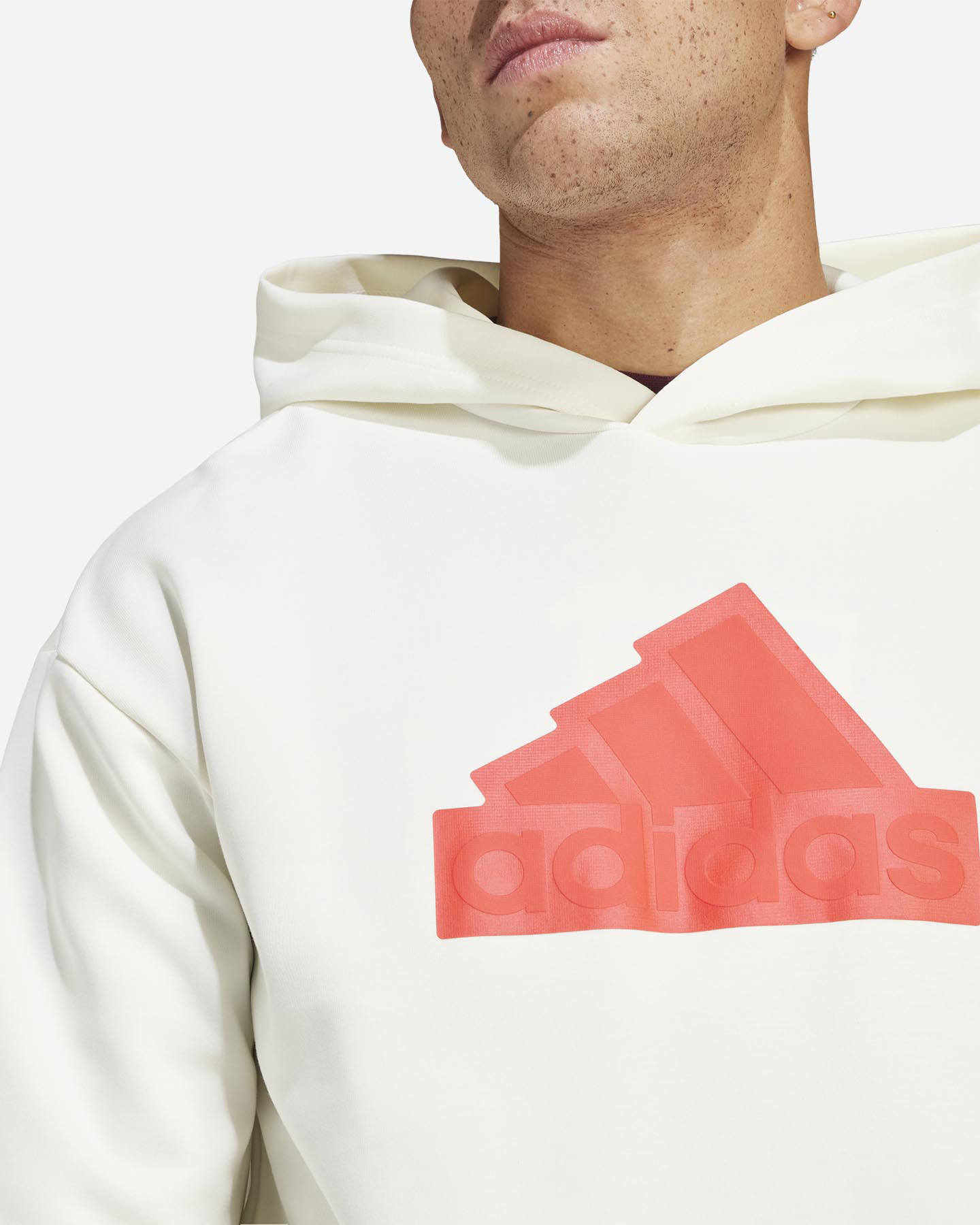 Felpa ADIDAS BIG LOGO M - Bianco - 4 | Cisalfa Sport