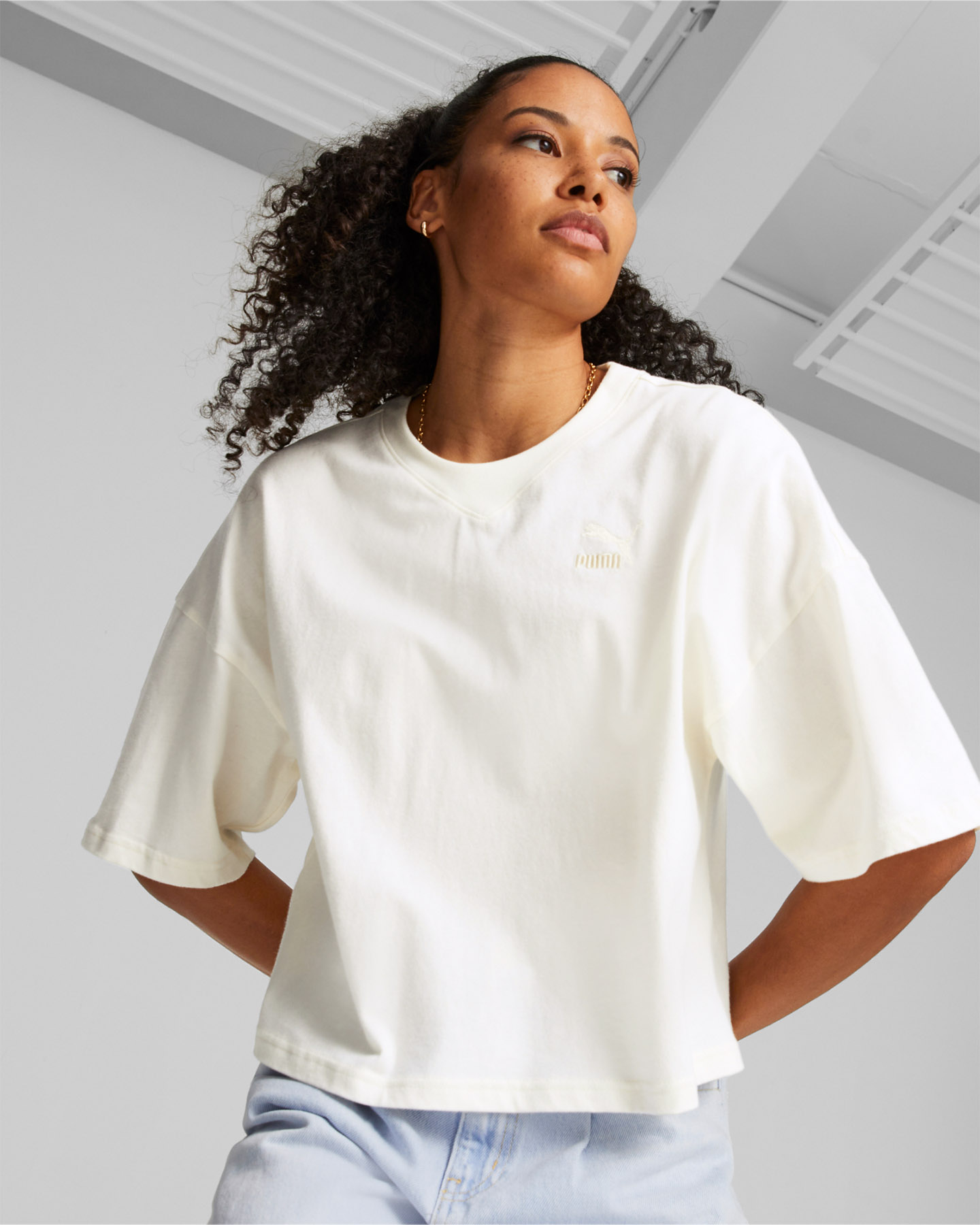 T-shirt PUMA CLASSIC W - Bianco - 2 | Cisalfa Sport