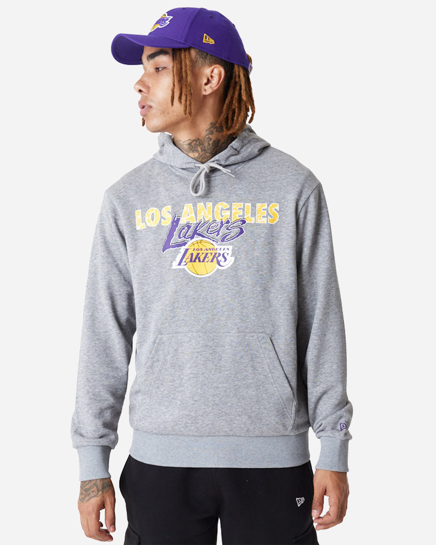 Abbigliamento basket NEW ERA TEAM SCRIPT LOS ANGELES LAKERS M - 0 | Cisalfa Sport