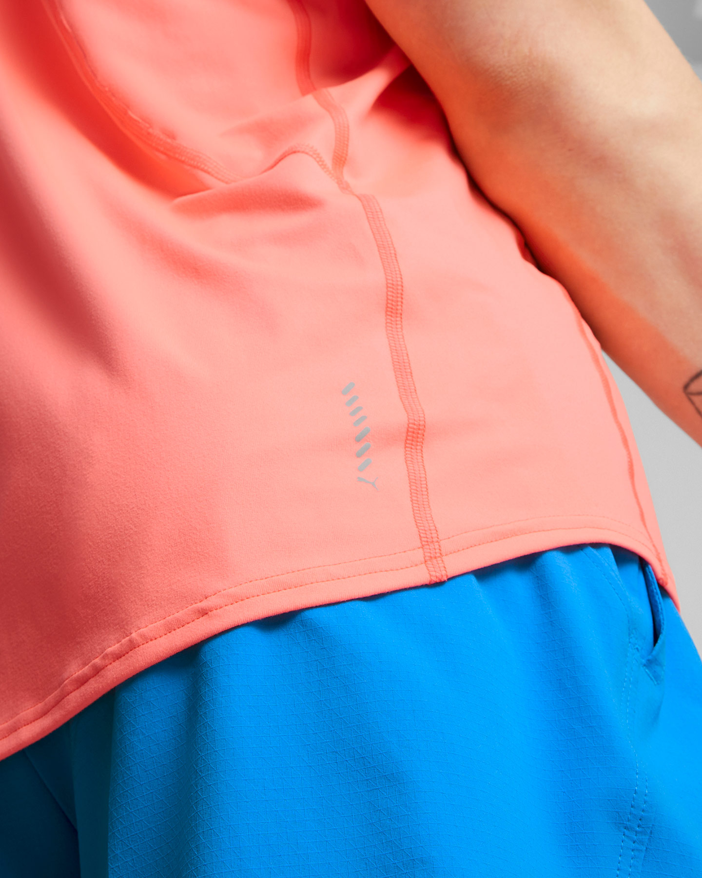 T-shirt running PUMA CLOUDSPUN M - Rosa - 5 | Cisalfa Sport