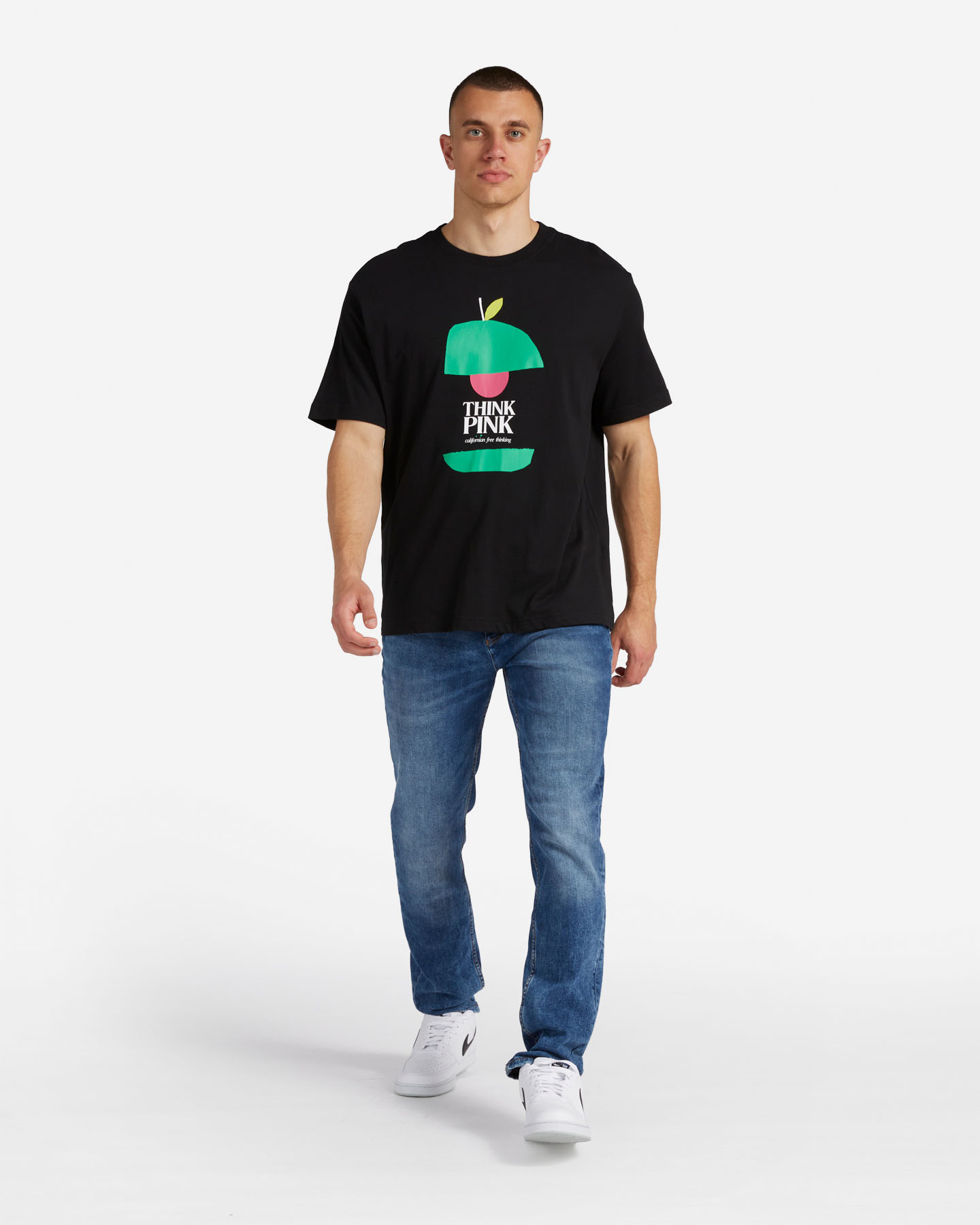 T-shirt THINK PINK APPLE M - Nero - 3 | Cisalfa Sport