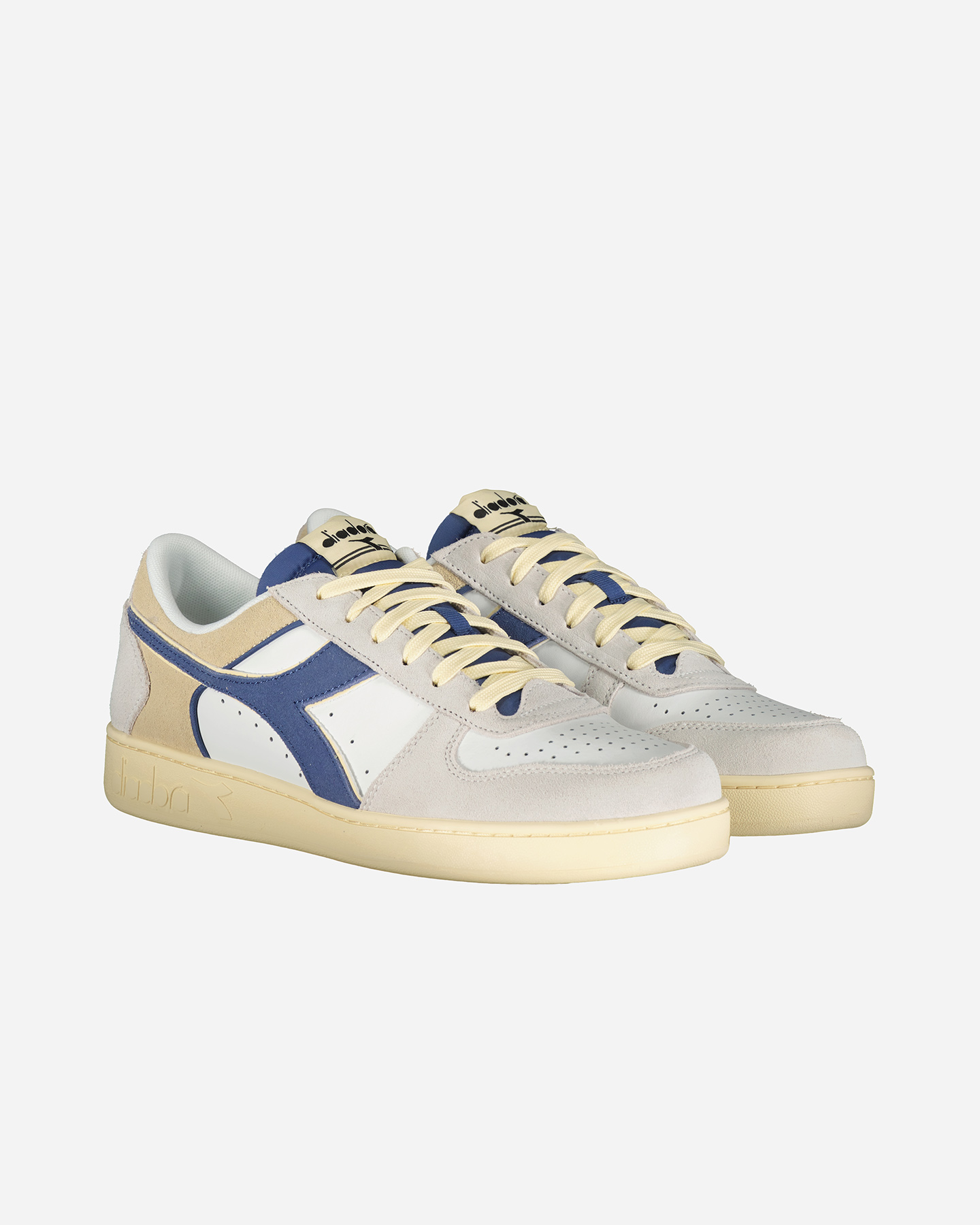 Scarpe sneakers DIADORA MAGIC BASKET LOW SUEDE LEATHER M - Bianco - 1 | Cisalfa Sport