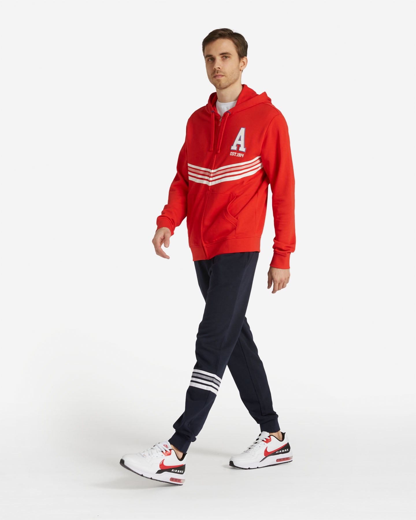 Felpa ADMIRAL VARSITY M - Rosso - 3 | Cisalfa Sport