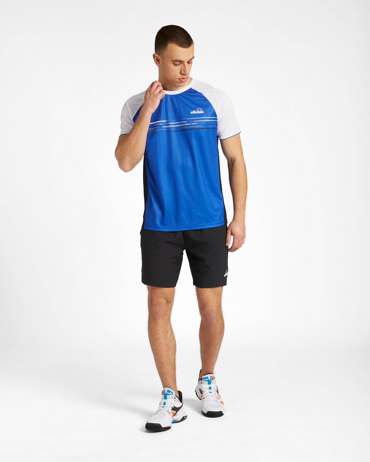 T-shirt tennis ELLESSE FIVE STRIPES M - Blu - 1 | Cisalfa Sport
