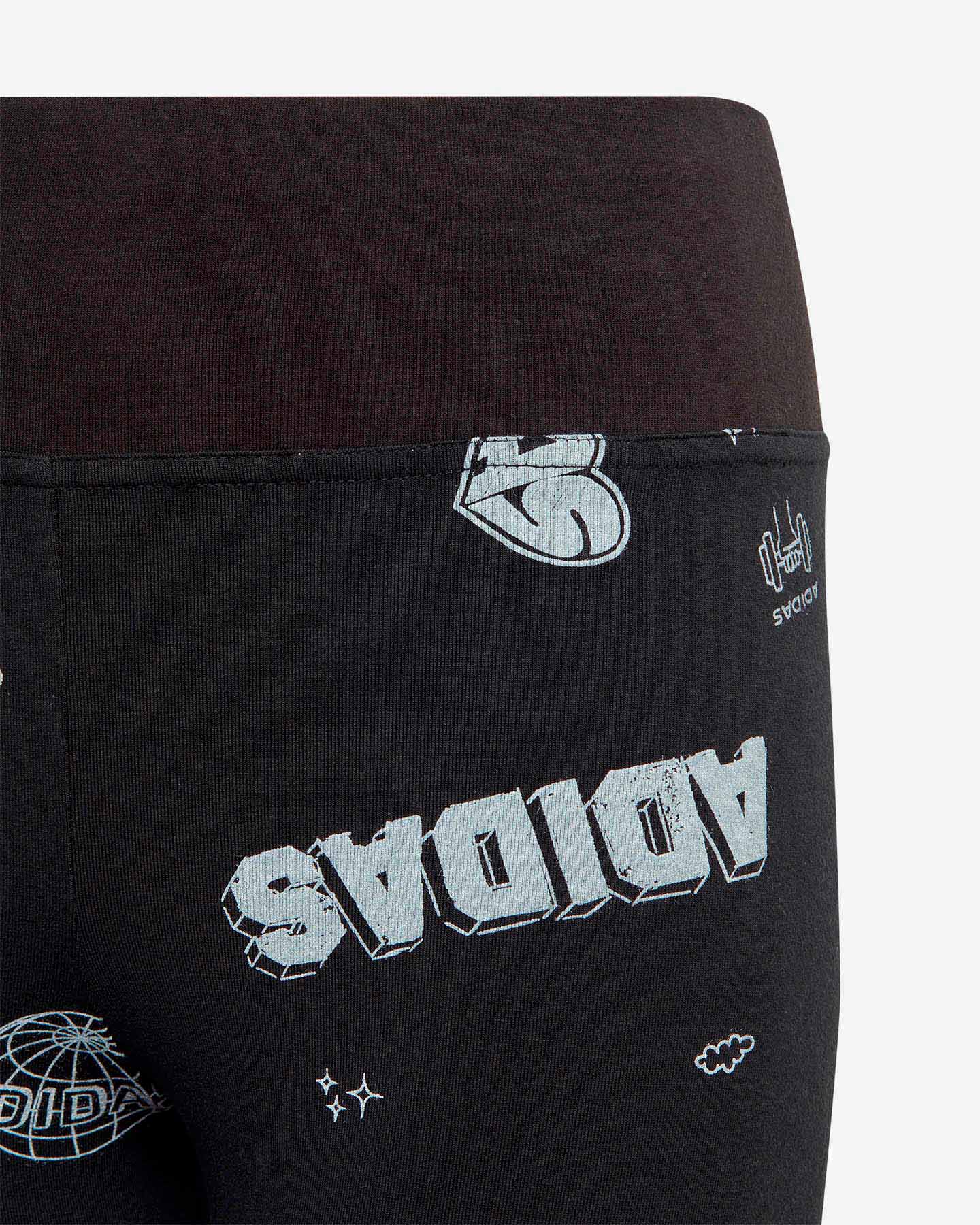 Leggings ADIDAS ALL OVER JR - Nero - 2 | Cisalfa Sport