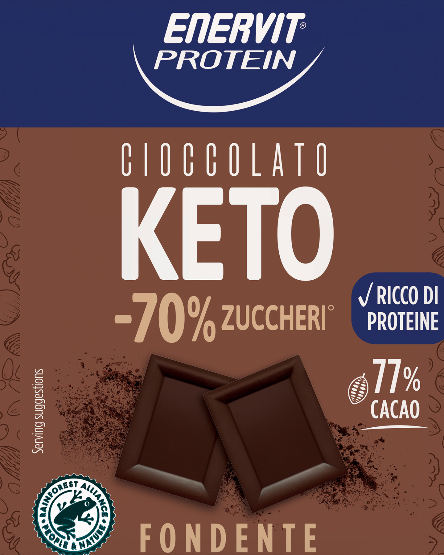 Energetico ENERVIT EP KETO CIOCCOLATO FONDENTE - Color mix - 1 | Cisalfa Sport
