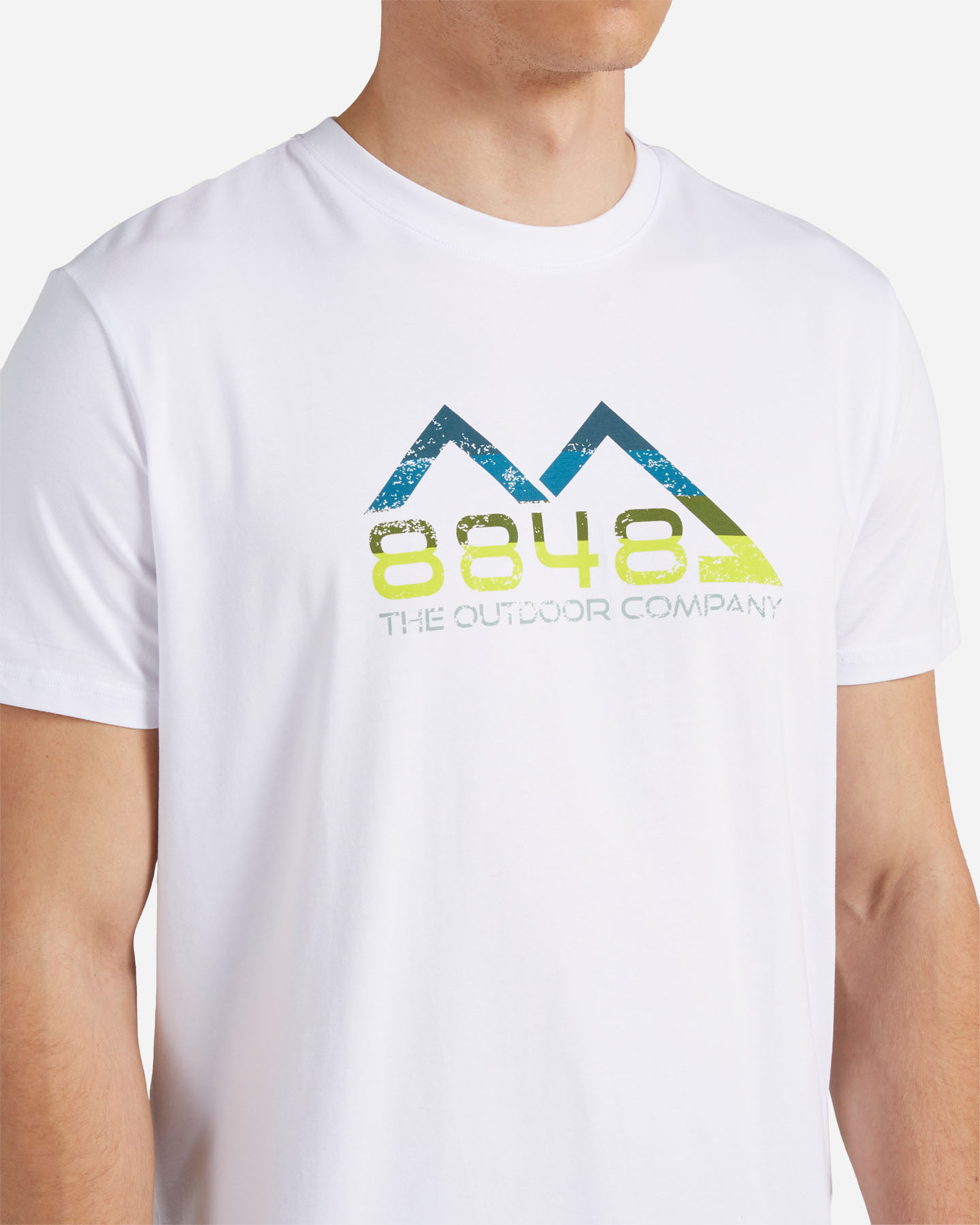 T-shirt 8848 MOUNTAIN ESSENTIAL M - Bianco - 4 | Cisalfa Sport