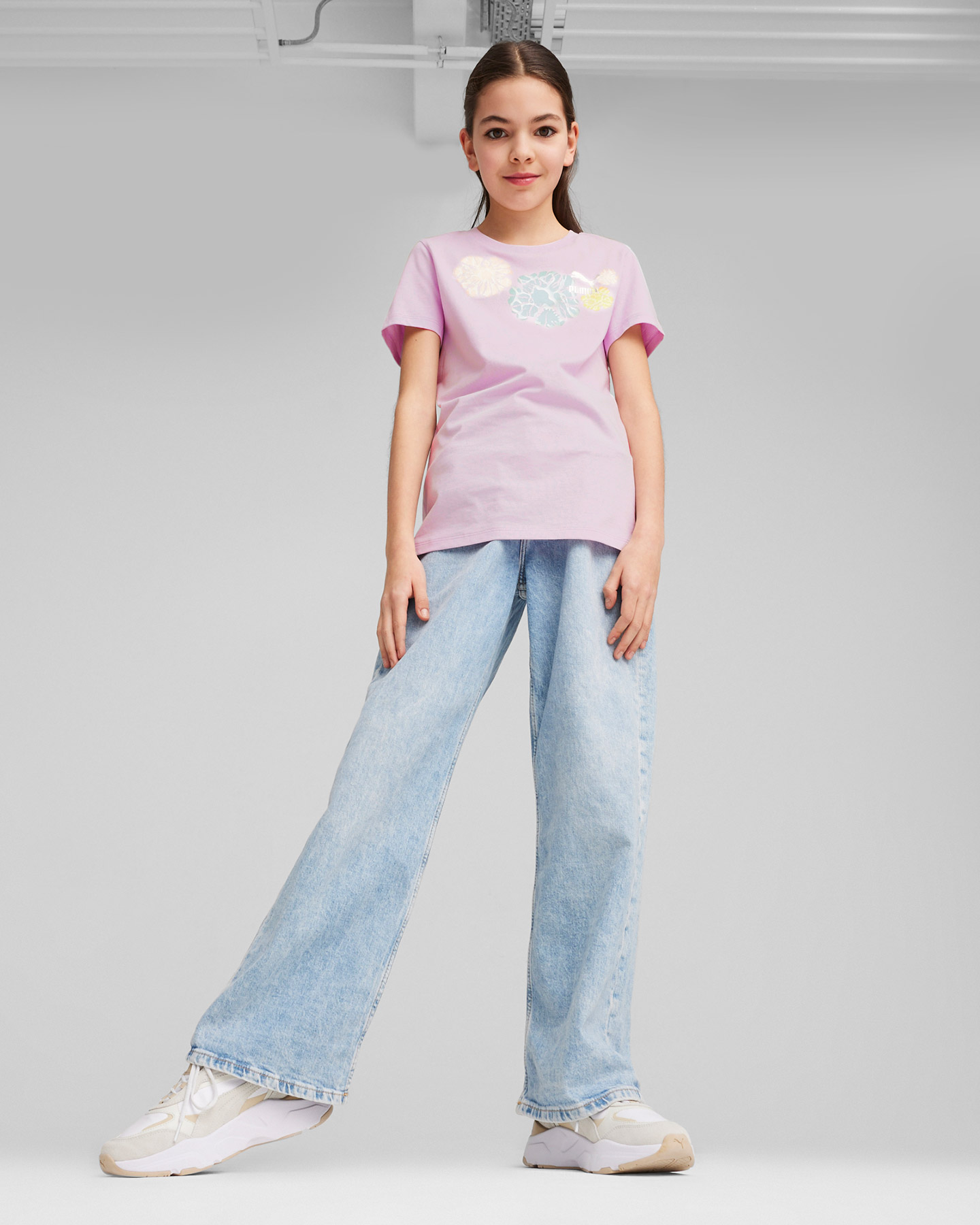 T-shirt PUMA GIRL GRAPHIC JR - Viola - 4 | Cisalfa Sport