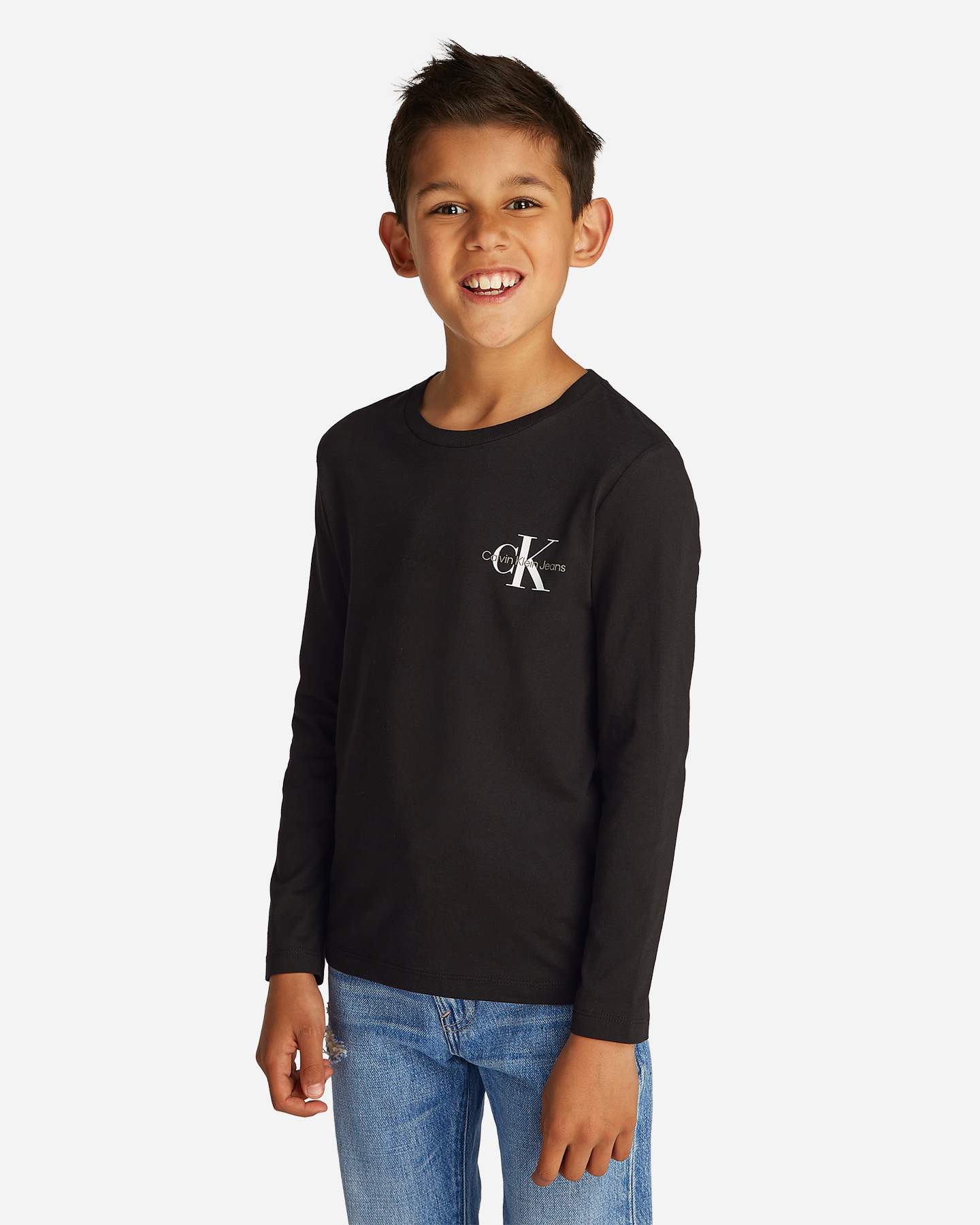 T-shirt CALVIN KLEIN JEANS CHEST MONOLOGO JR - Nero - 2 | Cisalfa Sport