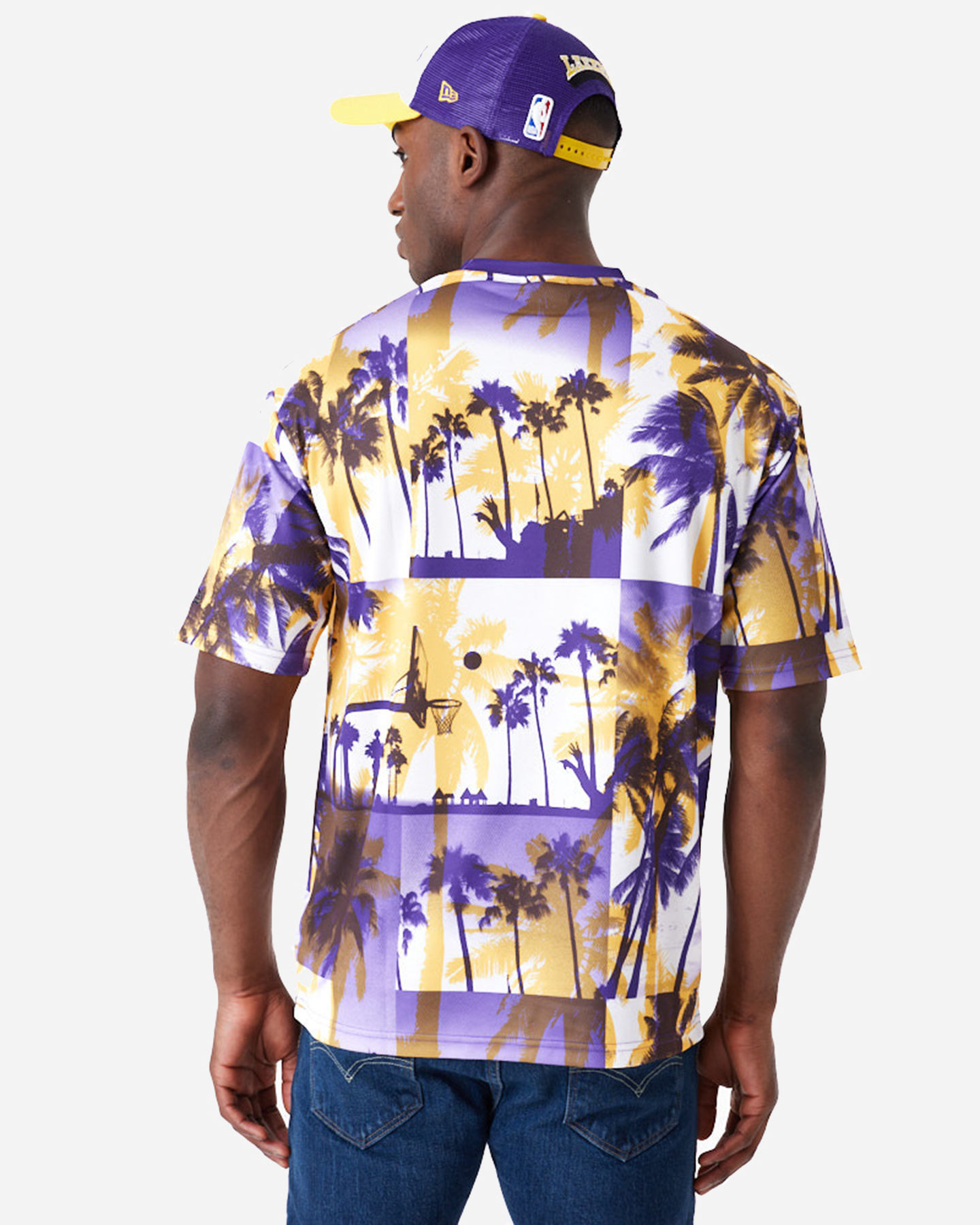 T-shirt NEW ERA PALM TREE LOS ANGELES LAKERS M - 1 | Cisalfa Sport