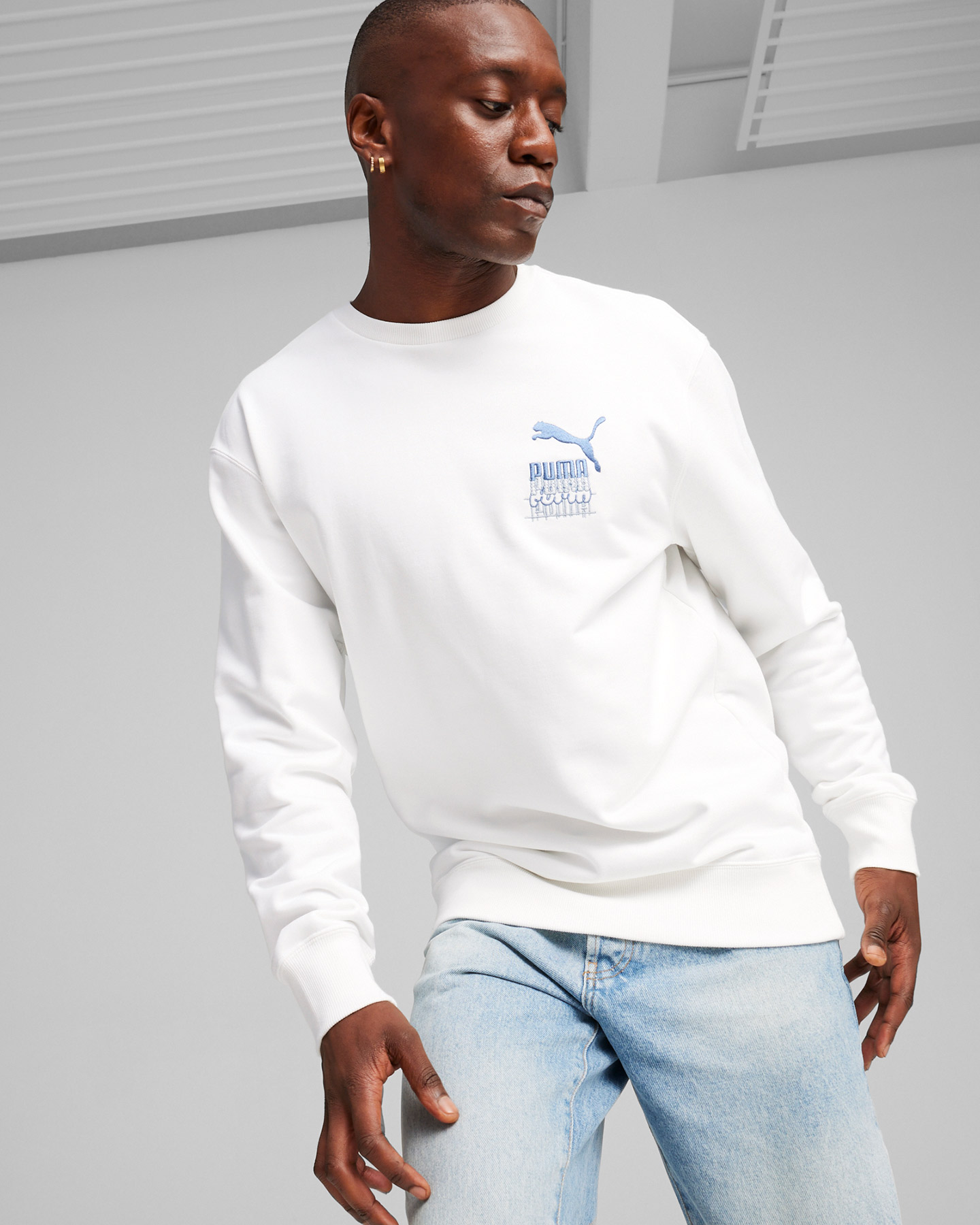 Felpa PUMA BRAND LOVE M - Bianco - 2 | Cisalfa Sport