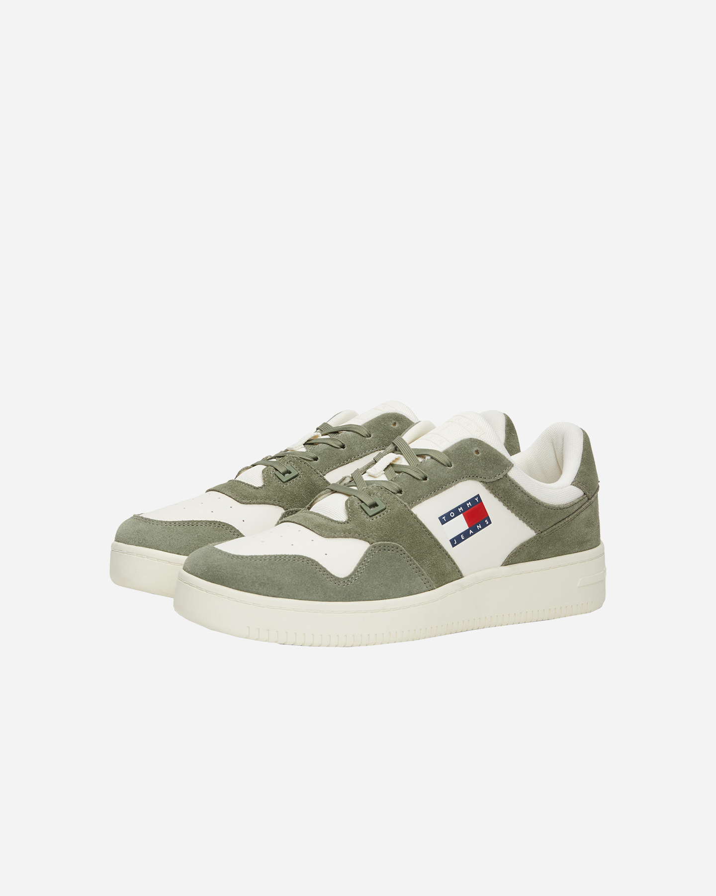Scarpe sneakers TOMMY HILFIGER BASKET LEATHER M - Bianco - 1 | Cisalfa Sport