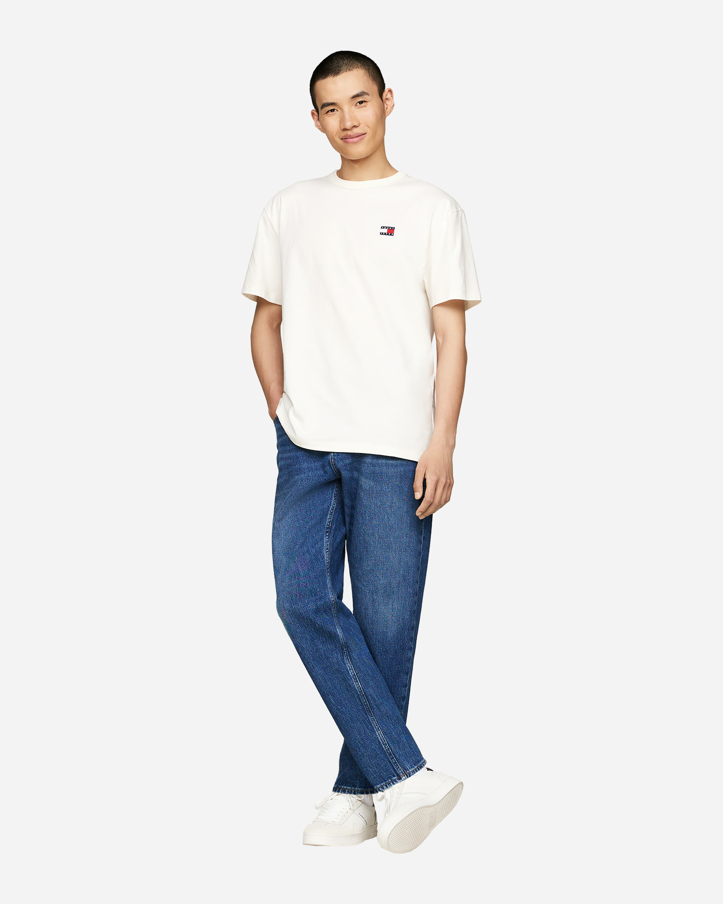 T-shirt TOMMY HILFIGER BADGE M - Bianco - 1 | Cisalfa Sport
