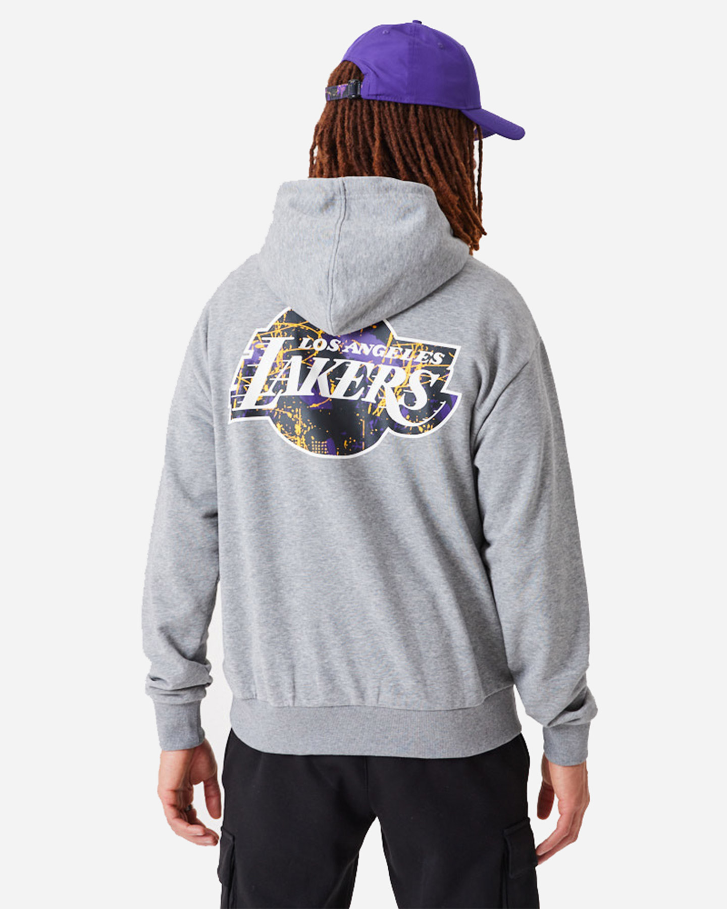 Felpa NEW ERA INFILL LOGO LA LAKERS - Grigio - 1 | Cisalfa Sport