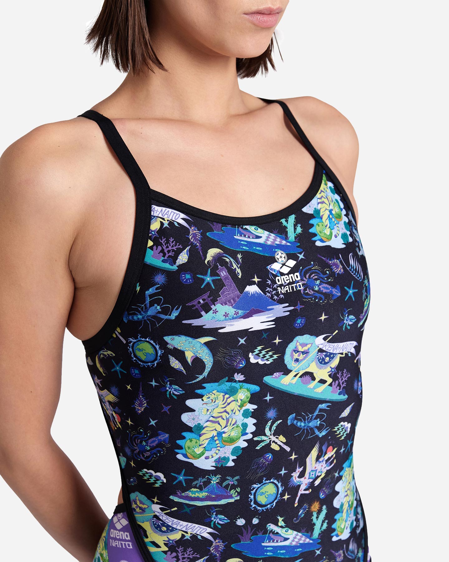 Costume piscina ARENA FUN PLANET NAITO W - Nero - 2 | Cisalfa Sport
