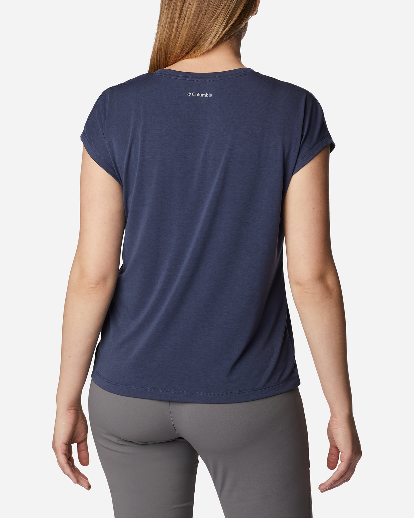 T-shirt COLUMBIA BOUNDLESS TREK W - Blu Navy - 2 | Cisalfa Sport