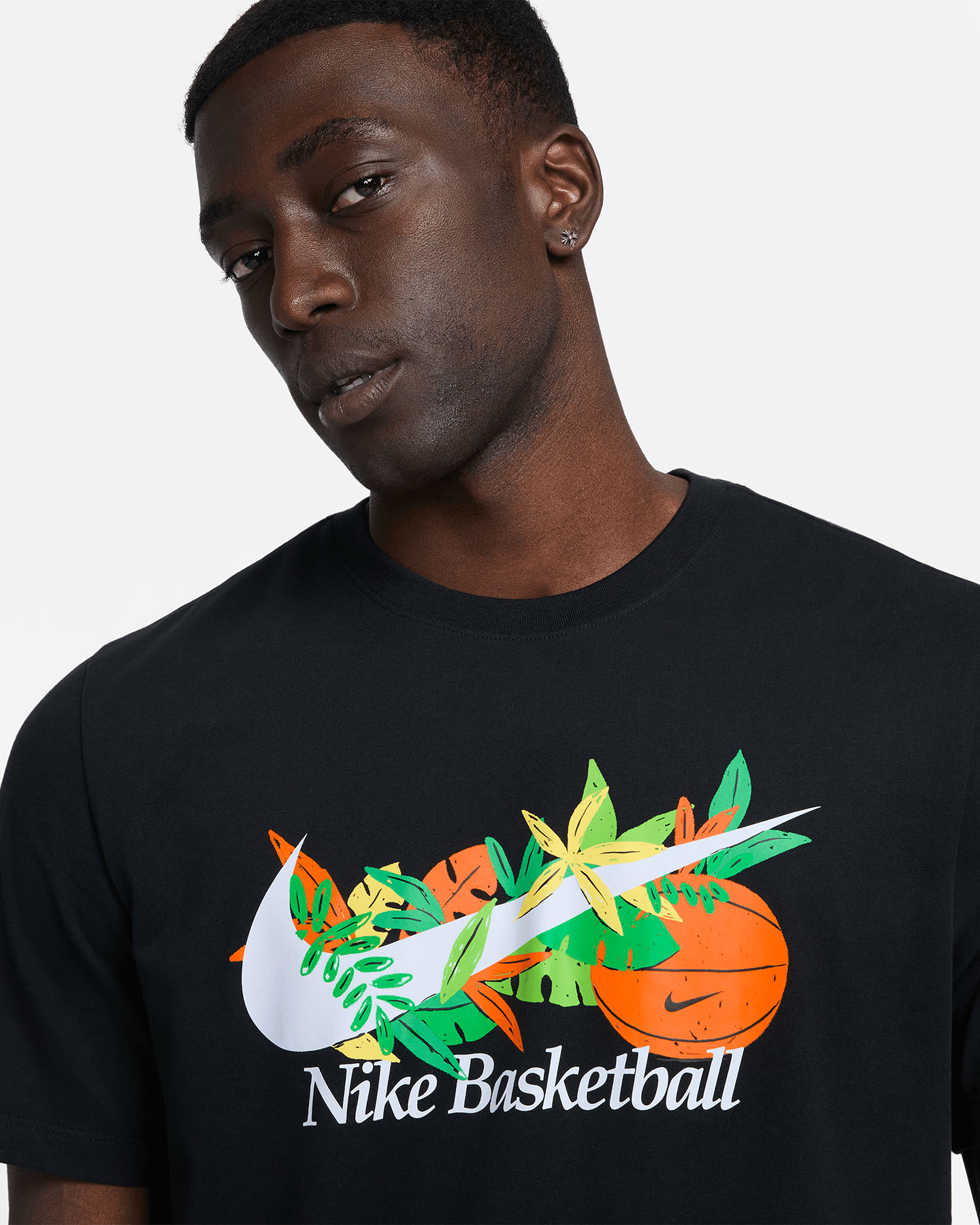 Maglia basket NIKE DRI FIT SWOOSH2 GRAPHIC M - Nero - 2 | Cisalfa Sport