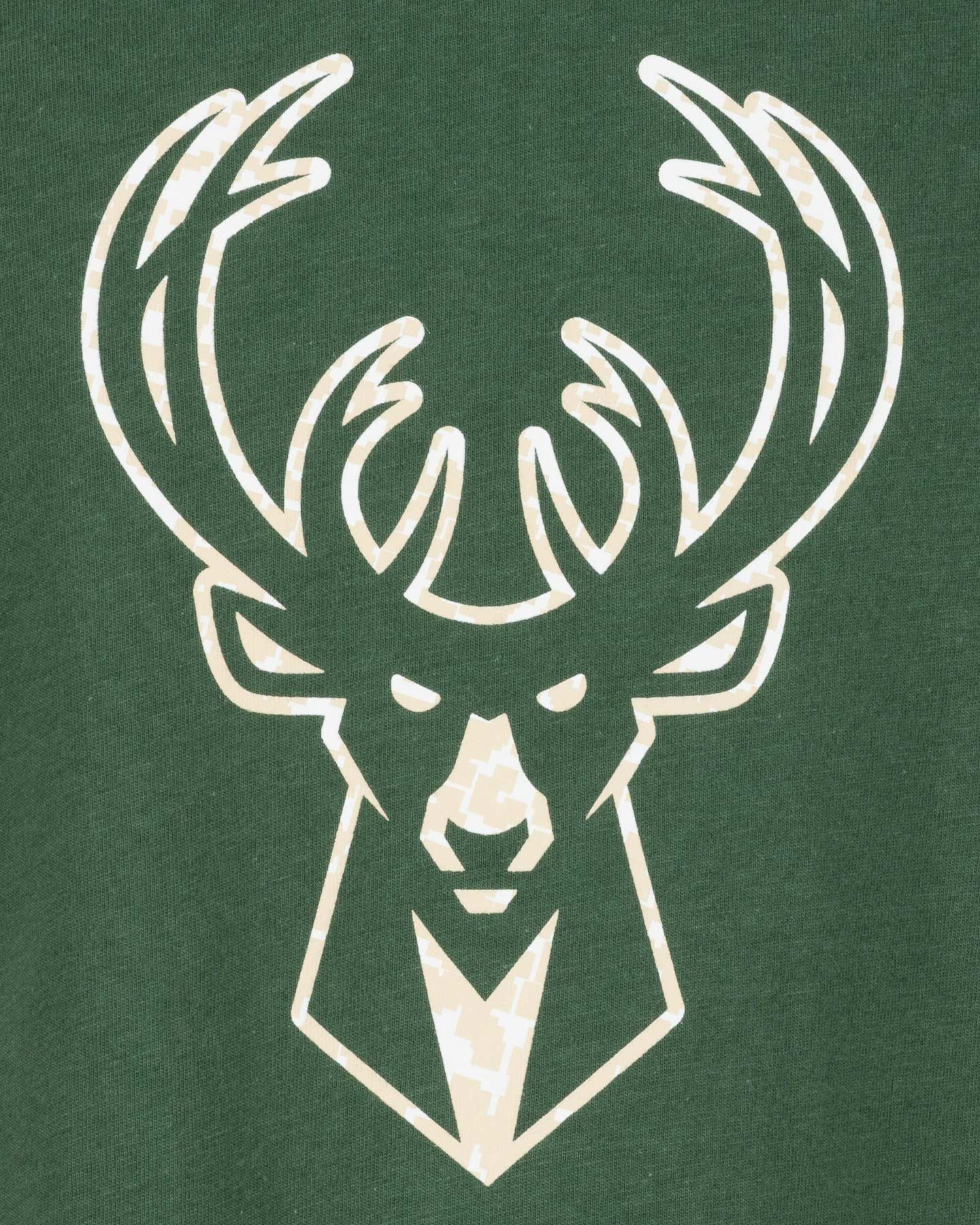 Abbigliamento basket NIKE ESSENTIAL MILWAUKEE BUCKS JR - Verde - 2 | Cisalfa Sport