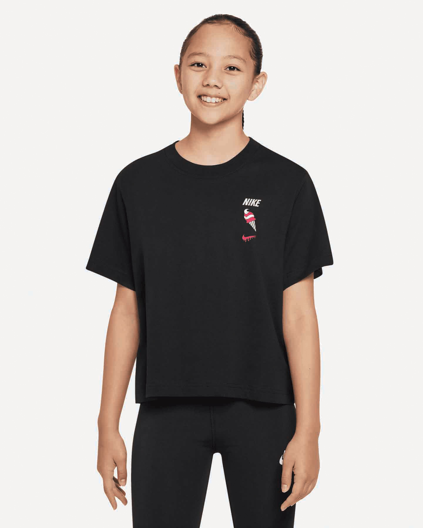 T-shirt NIKE BOXY JR - Nero - 0 | Cisalfa Sport