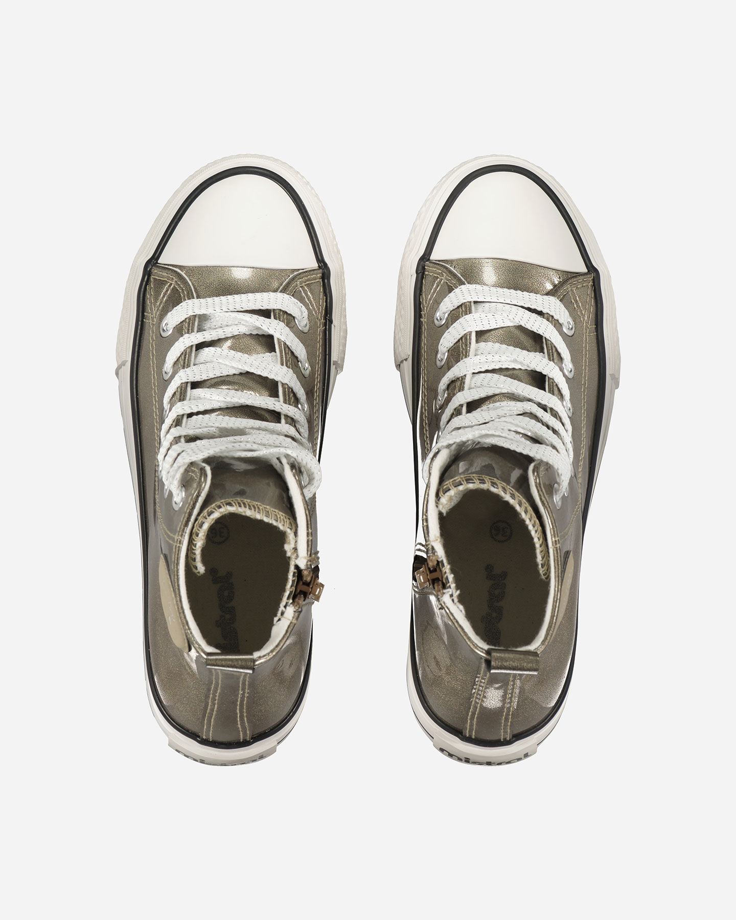 Scarpe sneakers MISTRAL STRIPES PLAT MID JR - Grigio - 3 | Cisalfa Sport