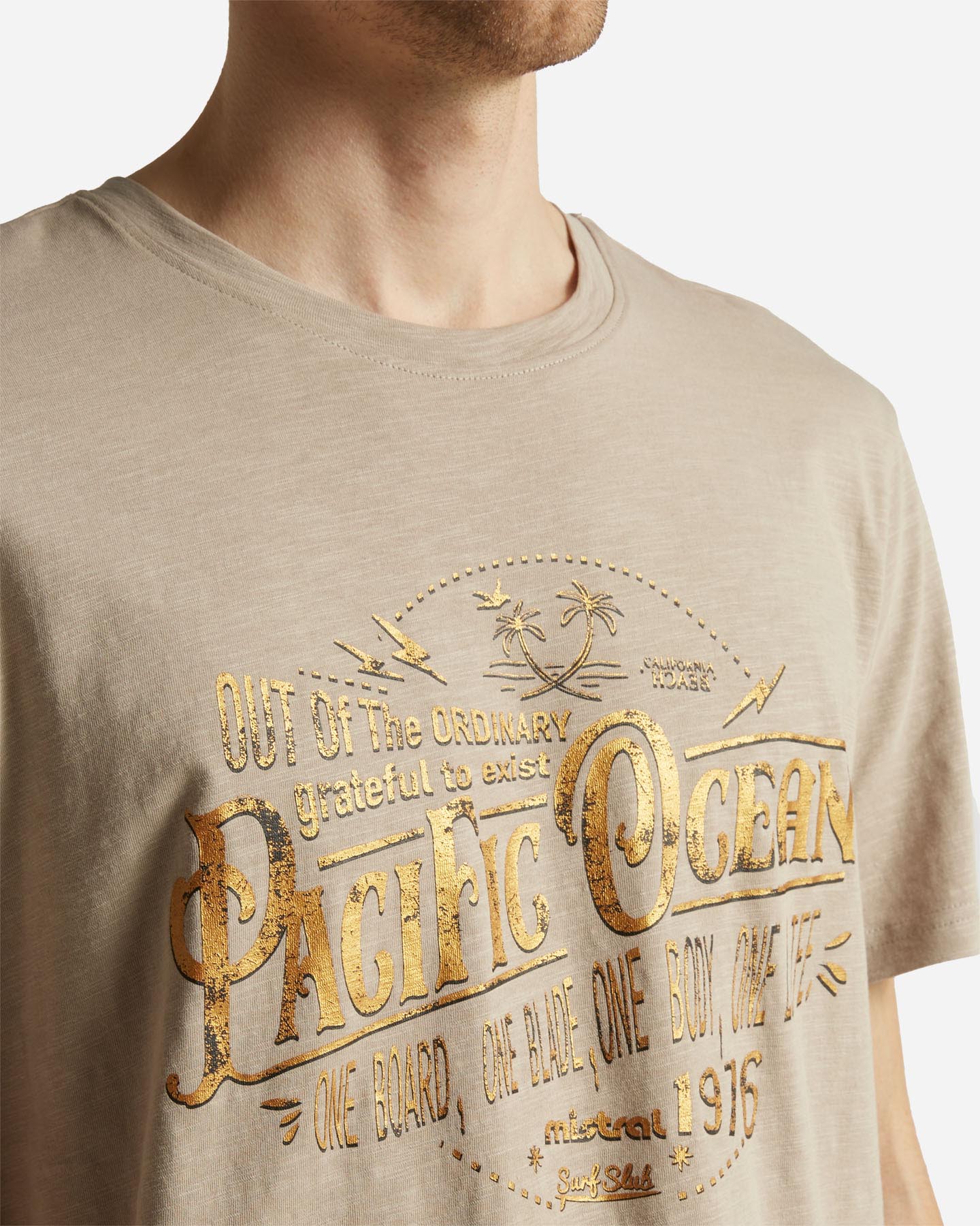 T-shirt MISTRAL PACIFIC OCEAN M - Beige - 4 | Cisalfa Sport