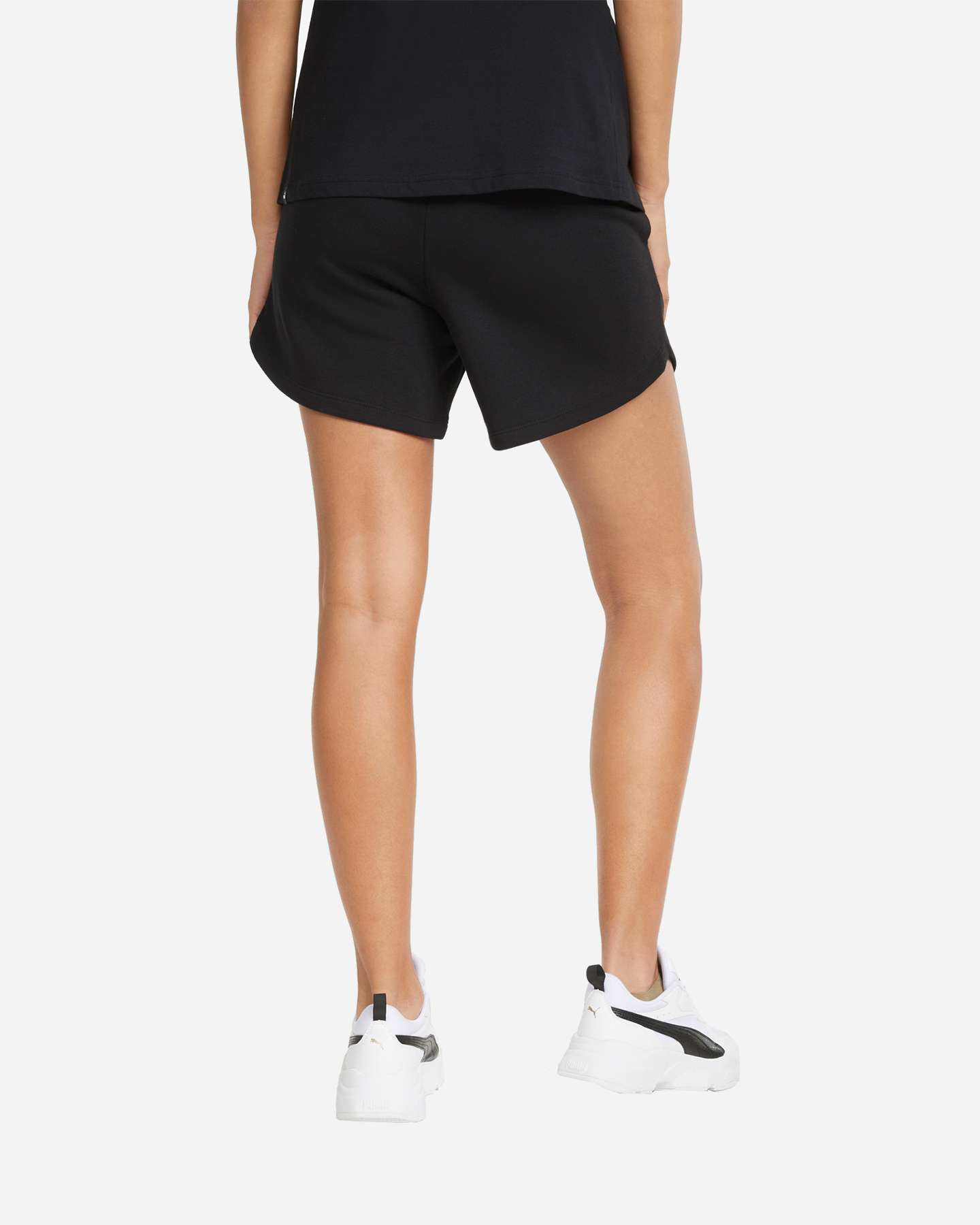 Pantaloncini PUMA ESS HIGH WAIST W - Nero - 3 | Cisalfa Sport