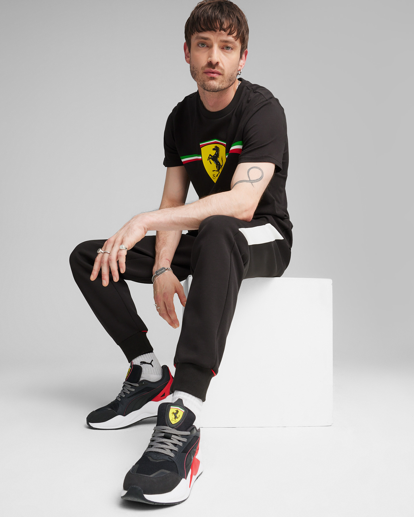 Fanwear PUMA FERRARI RACE BIG SHIELD HERITAGE M - Nero - 4 | Cisalfa Sport