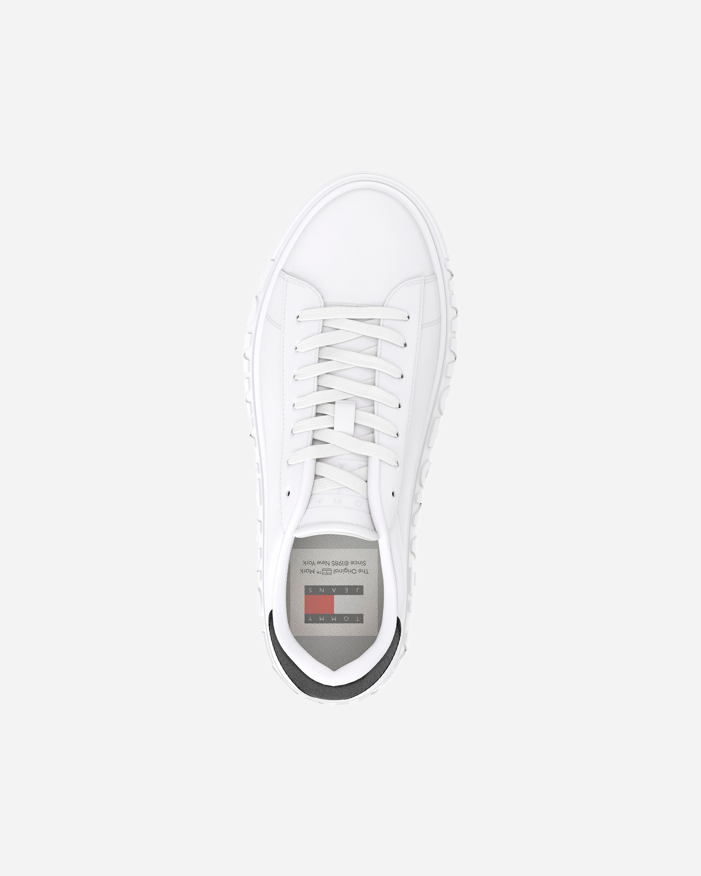 Scarpe sneakers TOMMY HILFIGER LEATHER OUTSOLE M - Bianco - 2 | Cisalfa Sport