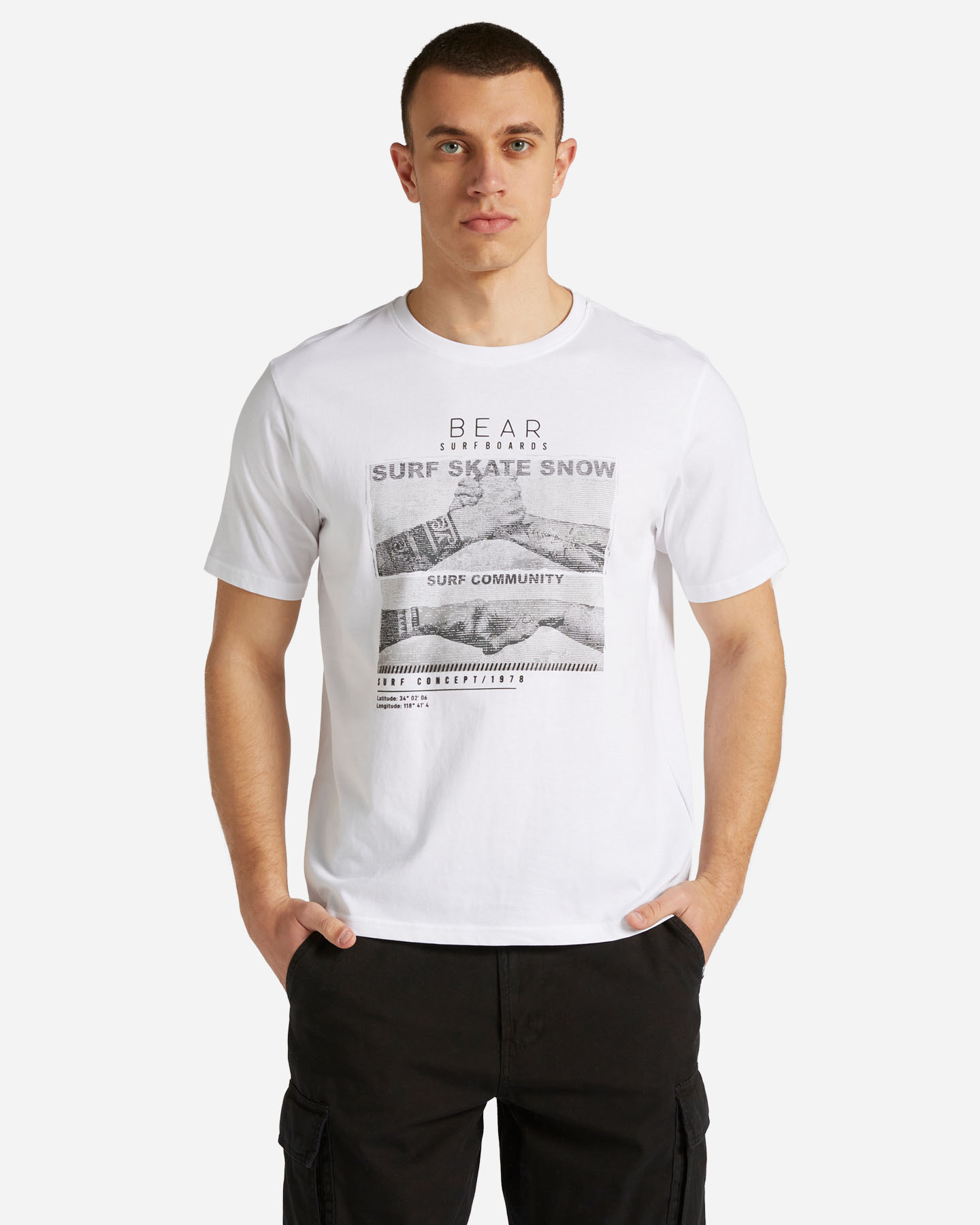 T-shirt BEAR HERITAGE M - Bianco - 0 | Cisalfa Sport