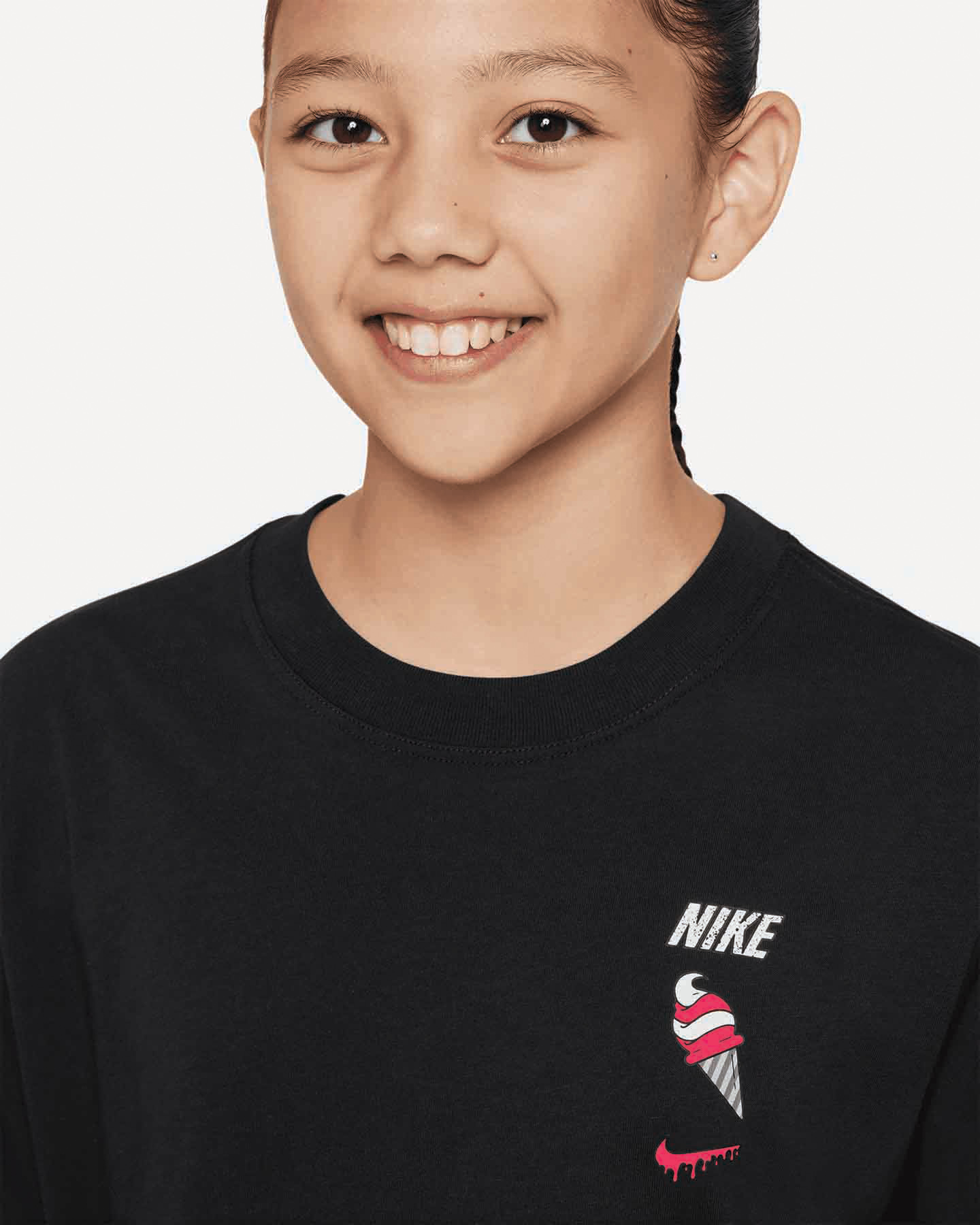 T-shirt NIKE BOXY JR - Nero - 2 | Cisalfa Sport